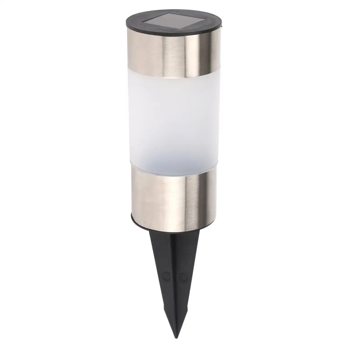ProGarden Solar Lamp Stainless Cylinder (Dia. 6 cm)