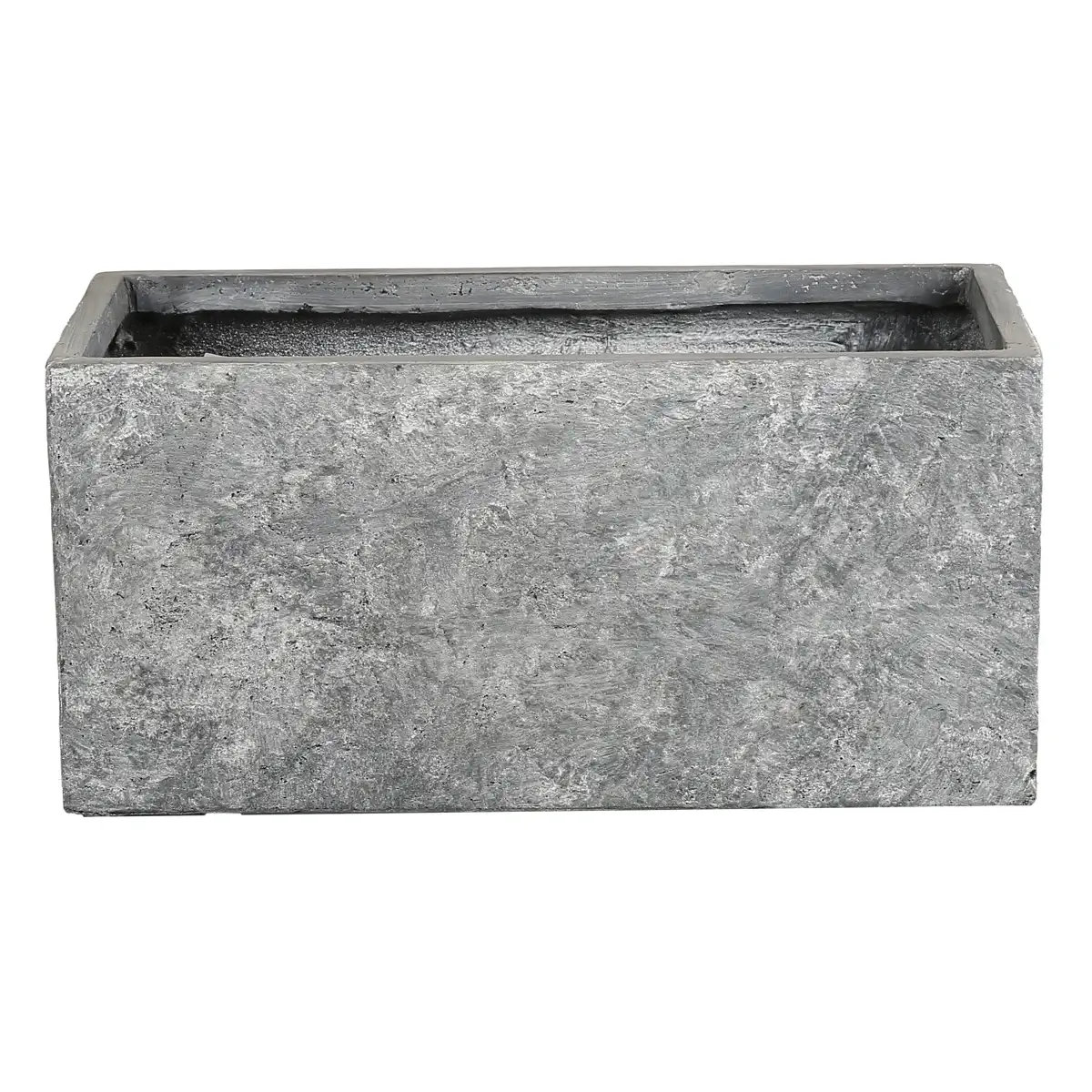 Arizona Bigular Fiber Clay Plant Pot (60 x 30 x 30 cm, Washed Gray)