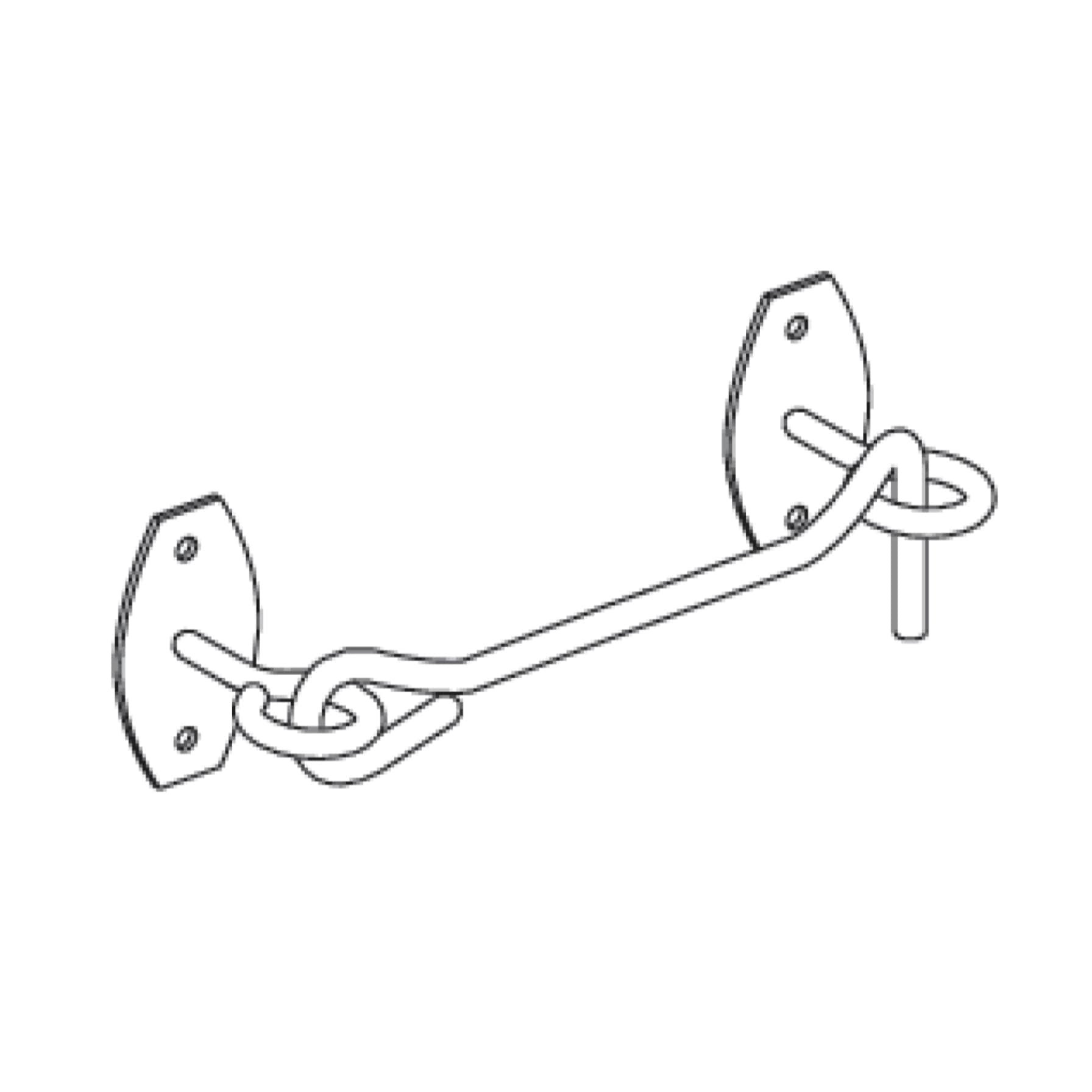 Suki Steel Hook & Eye Latch (5.5 x 10 cm)
