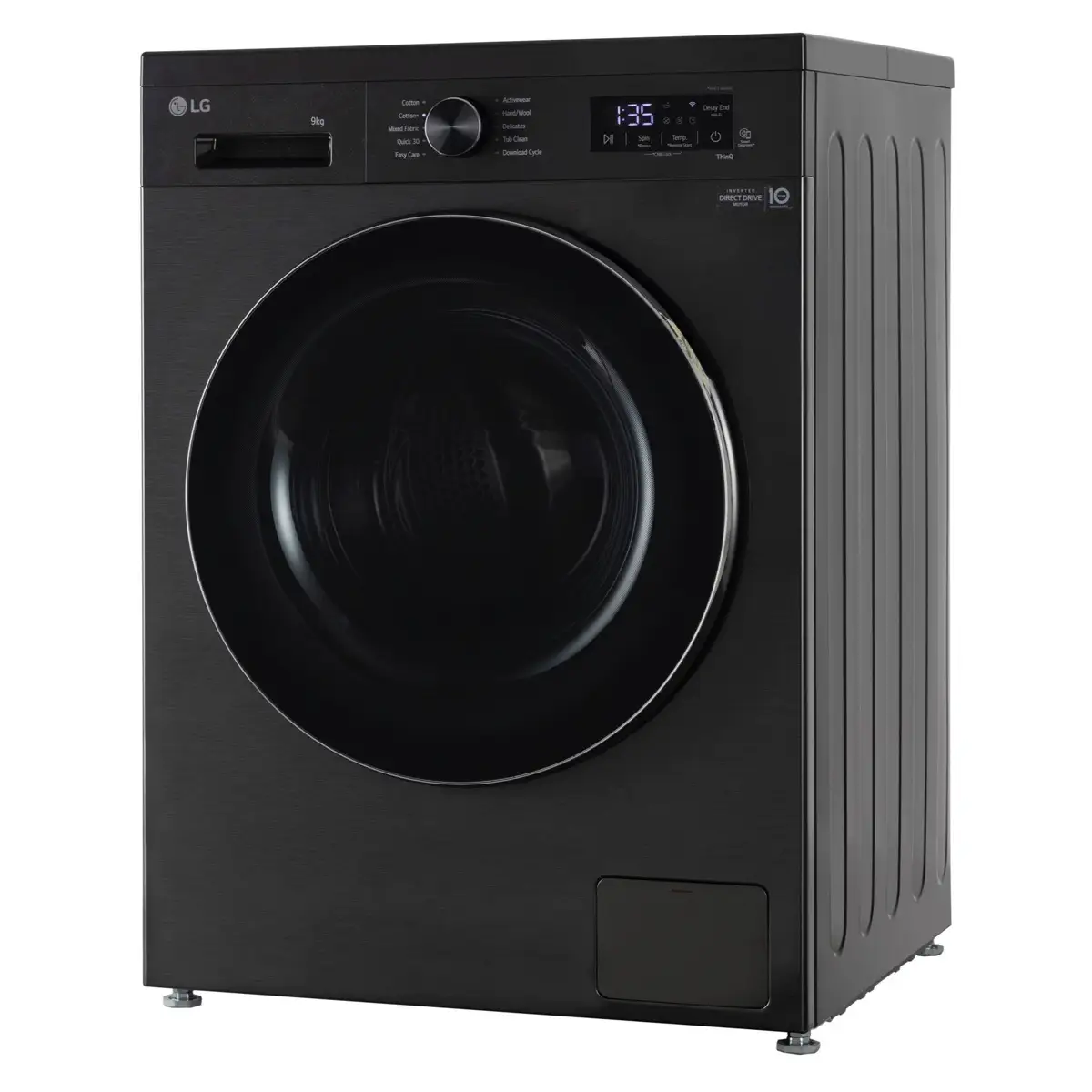 LG 9 Kg Freestanding Front Load Washer, LVF0900PBGC (Black, 1200 rpm)