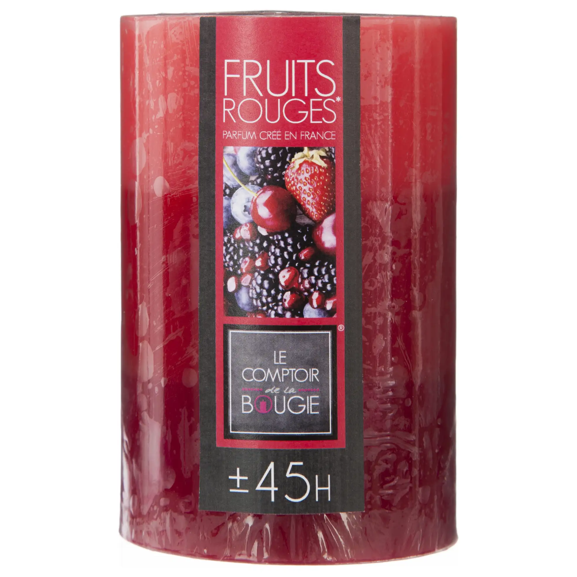 Comptoir de la Bougie Nina Tri-Color Scented Candle (6.5 x 10 cm, Red Fruits)