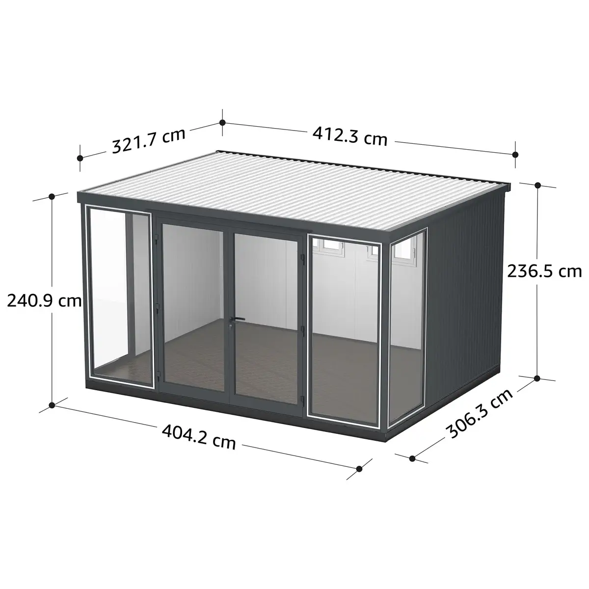 Cosmoplast Garden Glass Home (4 x 3 m)