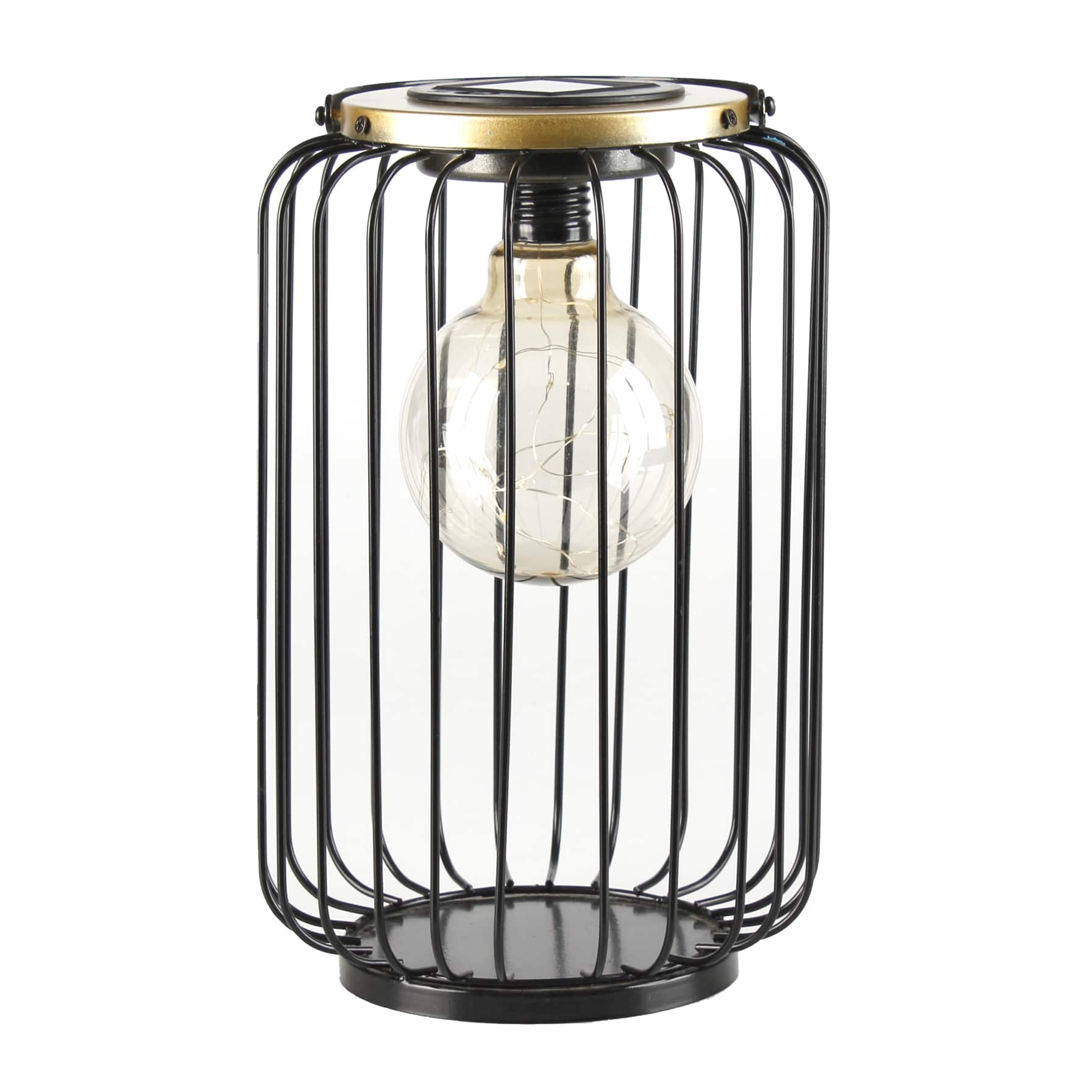 Solar Metal Wire Lantern W/ Handle (18 x 27.5 cm)