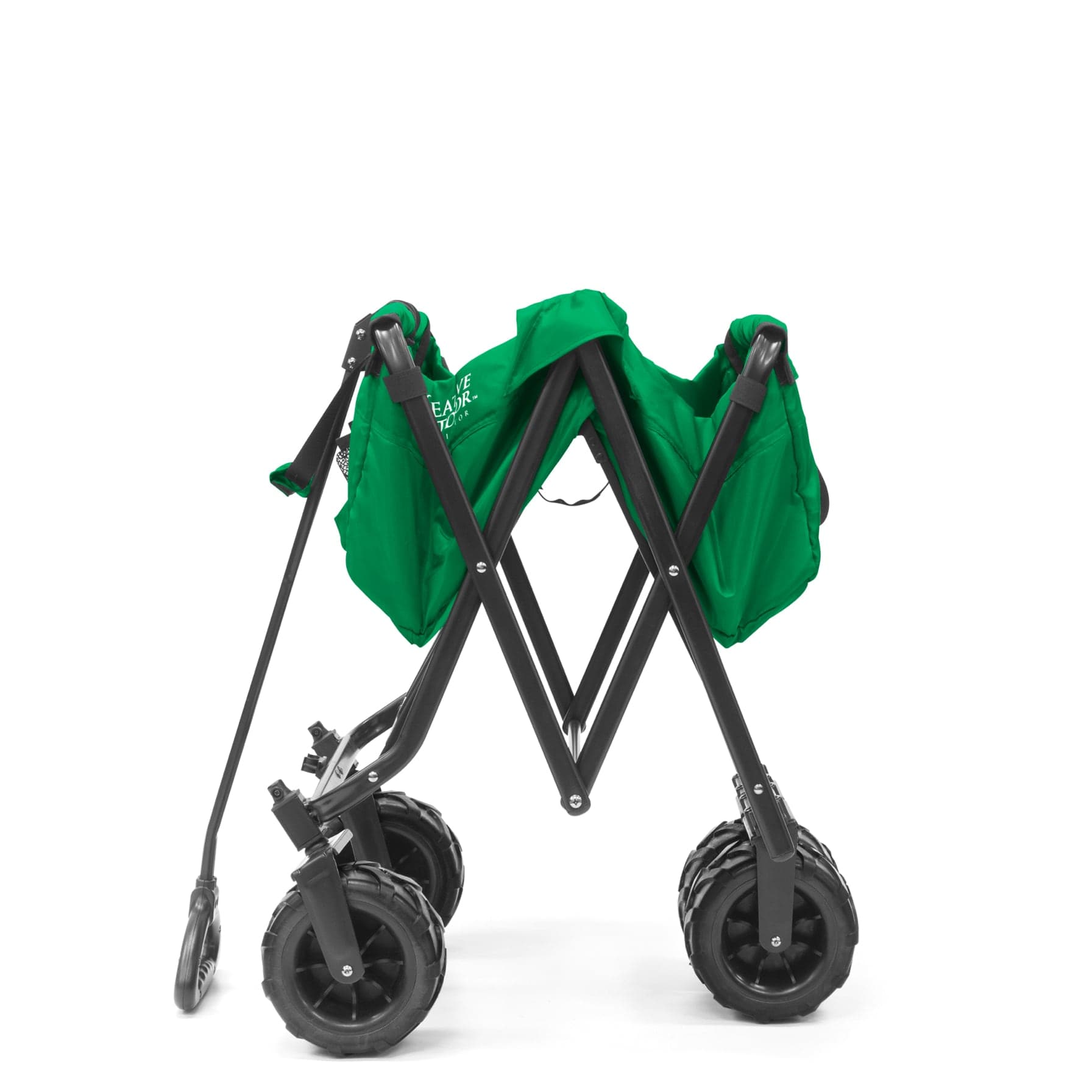 Creative Polyester & Steel Outdoor Folding Wagon (111.76 x 50.17 x 48.26 cm, Green)