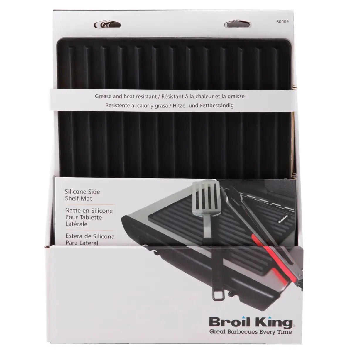Broil King Side Shelf Silicone Mat (Black, 38.51 x 28.4 x 1.75 cm)