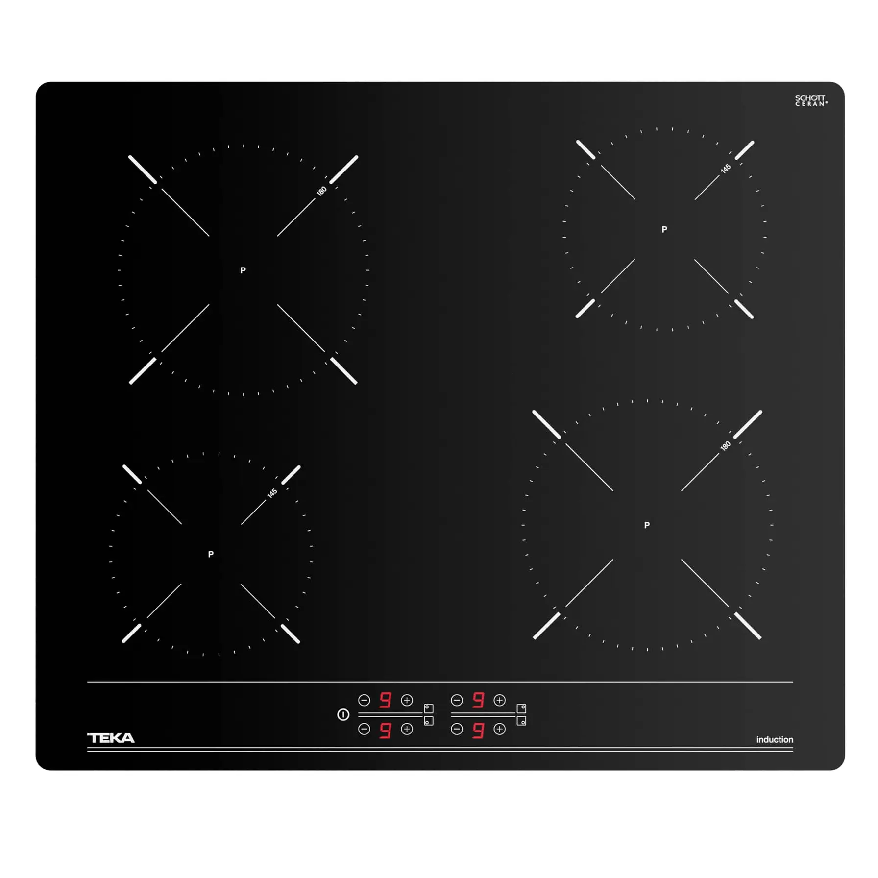Teka Built-In 4-Zone Induction Hob, IBC 64000 TTC (5 x 60 x 51 cm)