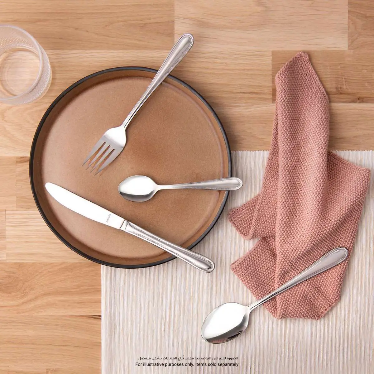Amefa Pearl Stainless Steel Cutlery Set (Silver, 24 Pc.)