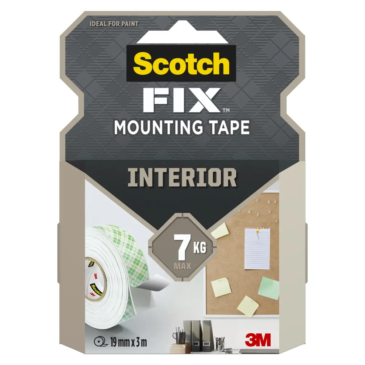 Scotch Indoor Mounting Tape (25 mm x 3 m, White)