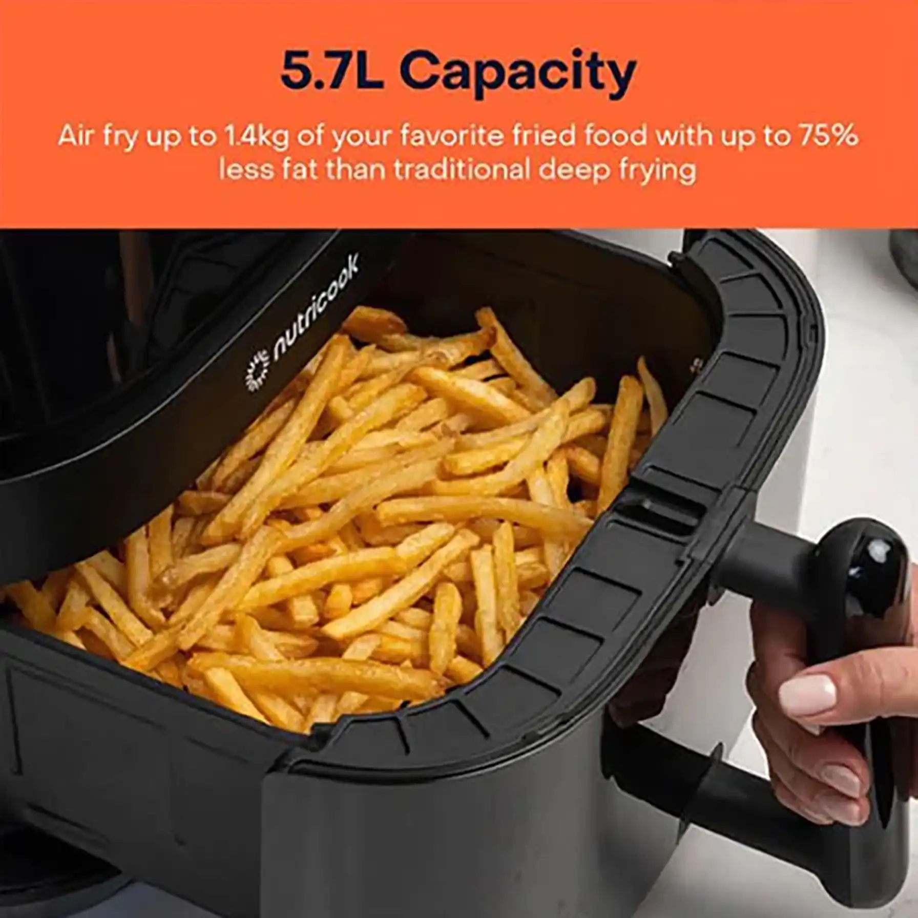 Nutricook 3 Vision Airfryer, NC-AF357V (5.7 L, 1700 W)