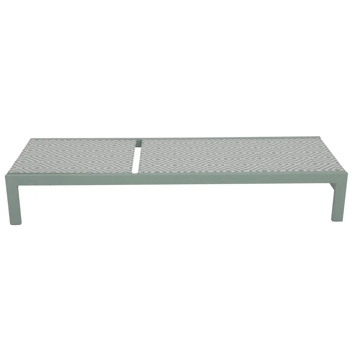 Lisbon Aluminum Textilien Sunlounger (197 x 10.5 x 67 cm)