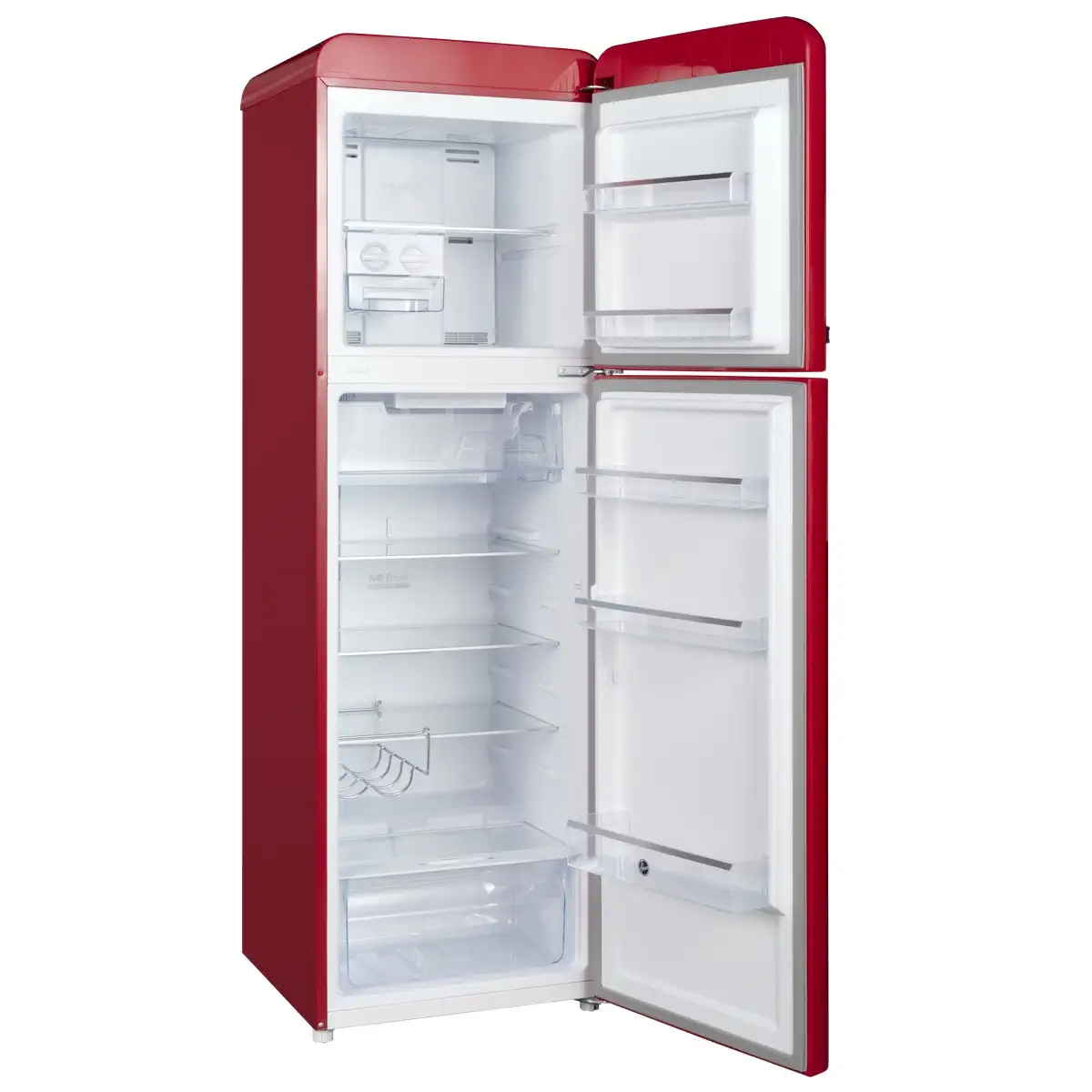 Hoover Freestanding Top Mount Retro Style Refrigerator, HTR-M326-RR (326 L)