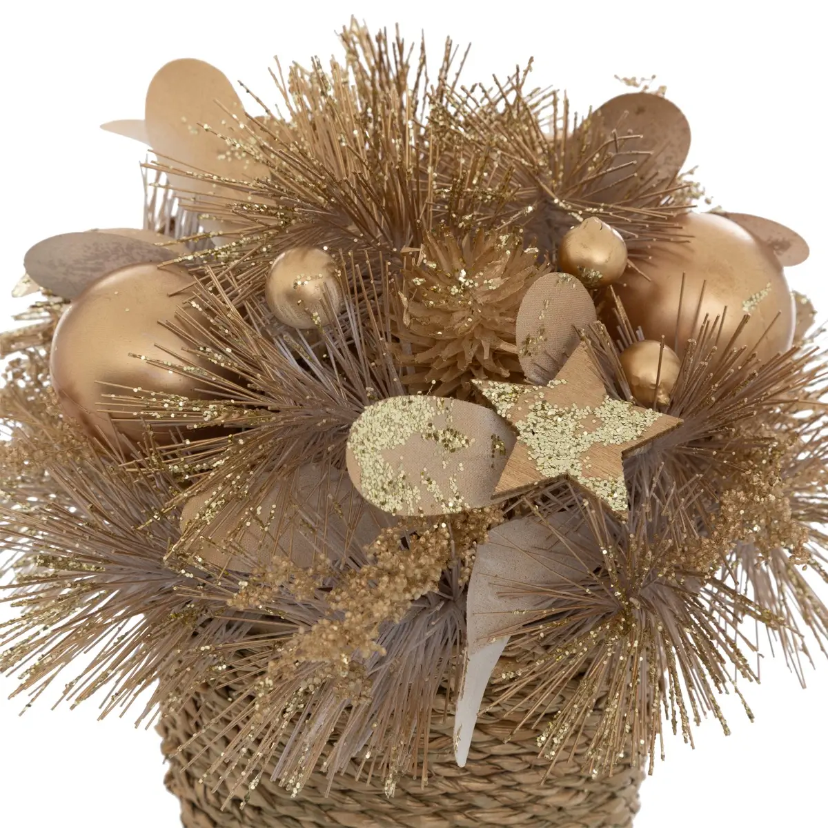 Atmosphera Christmas Floral Arrangement in Pot Decor (1 Pc, 19 cm)