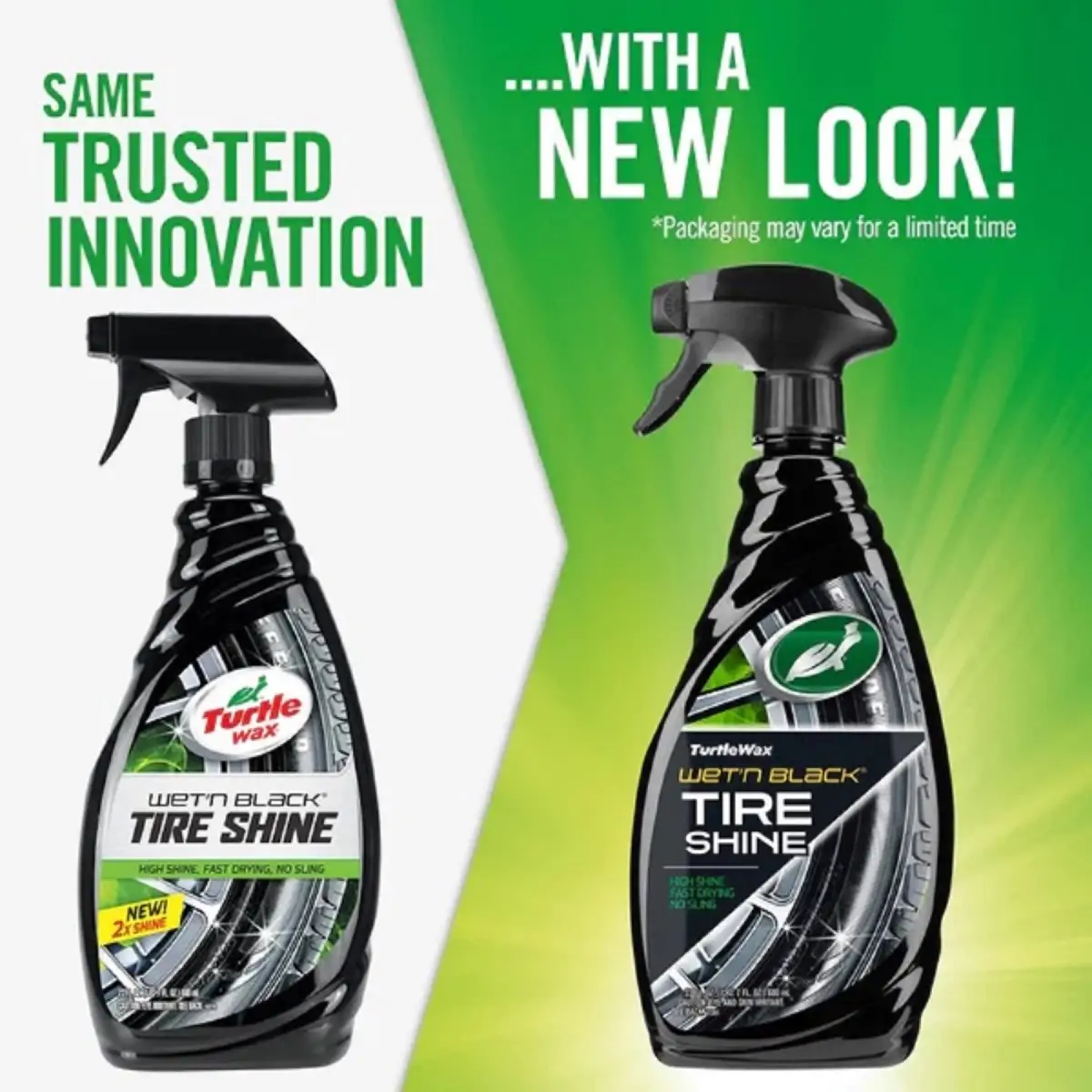 Turtle Wax T217RW Wet 'N Black Ultra Wet Spray Tire Shine (10.5 x 5.5 x 27.9 cm, 680 ml, Black)