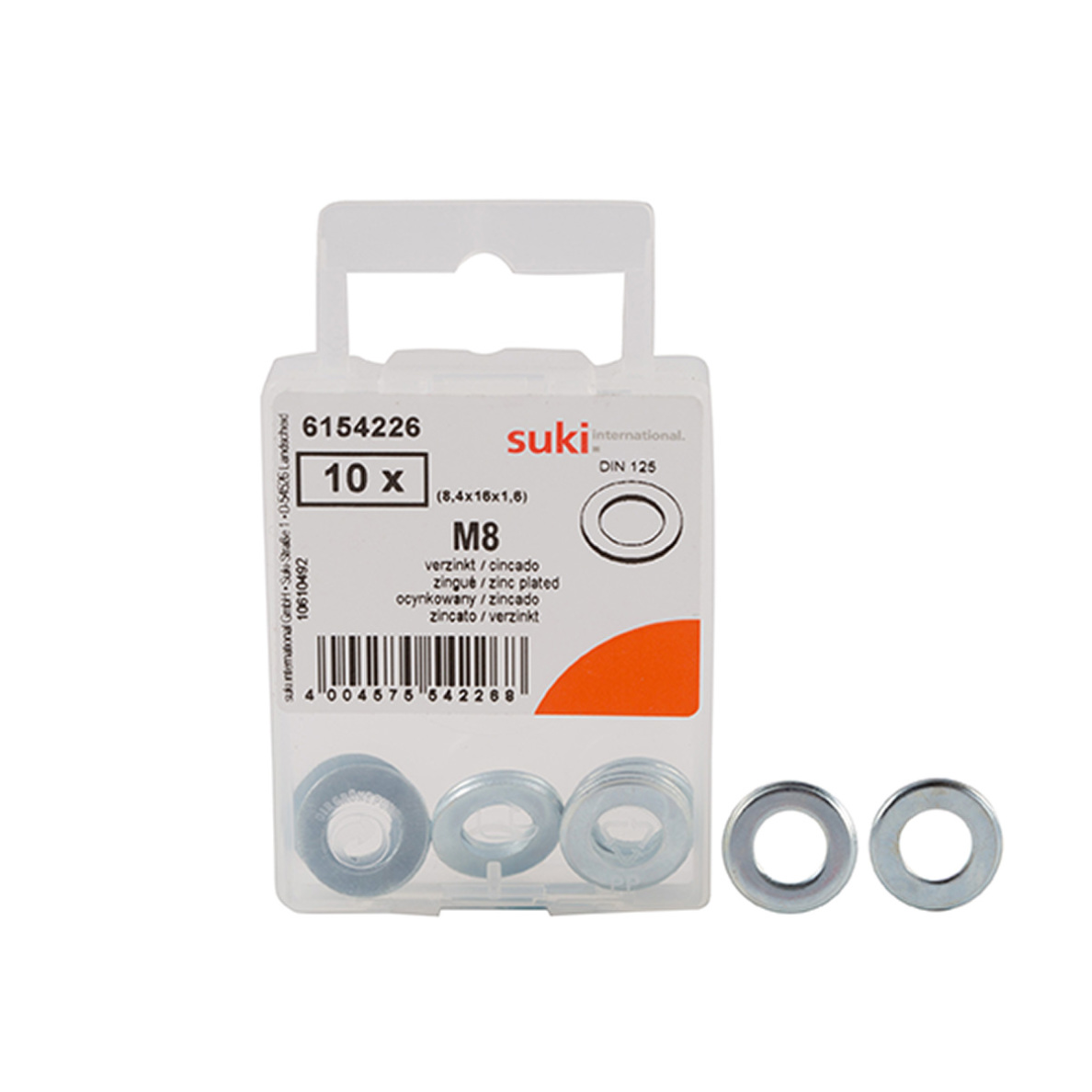 Suki 6154226 M8 Washer (8.4 x 16 x 1.6 mm)