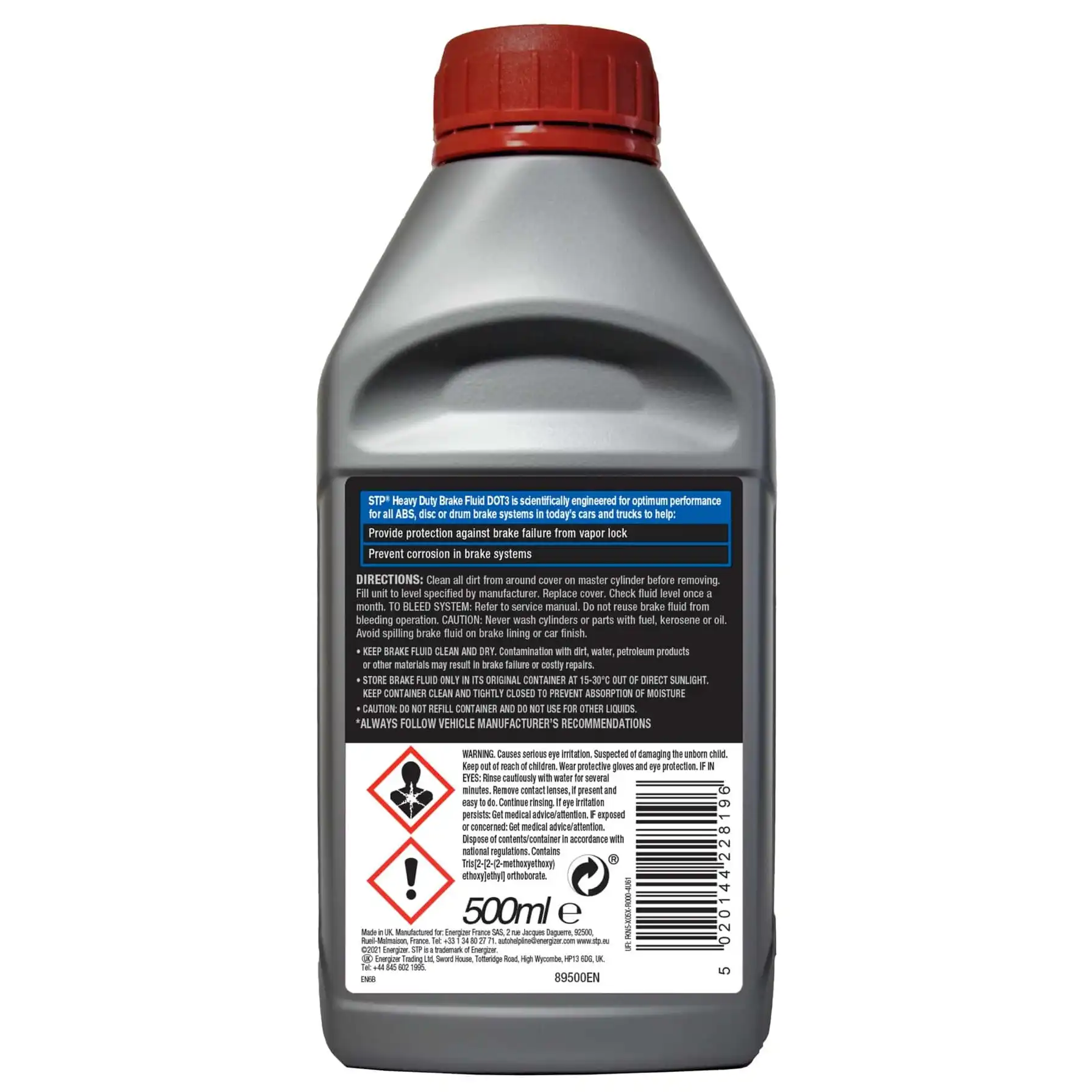 STP DOT 3 Brake Fluid (500 ml)