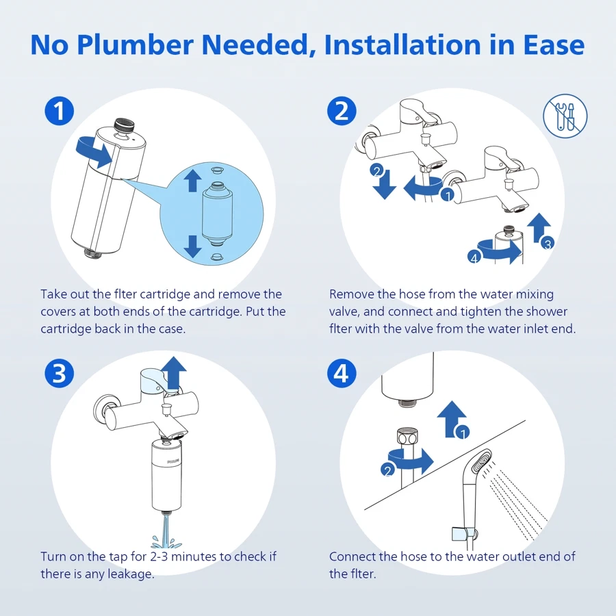 Philips Shower Filter, AWP1775BK (Black)