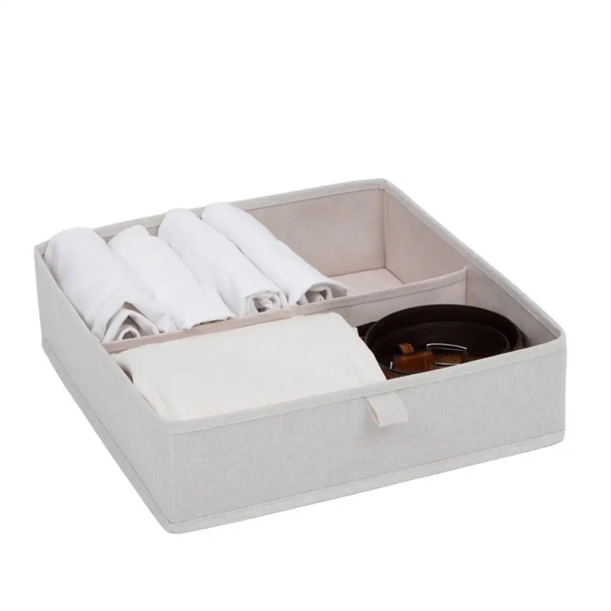 5Five Laundry Draw Organiser 2 Compartments Medium (Beige)