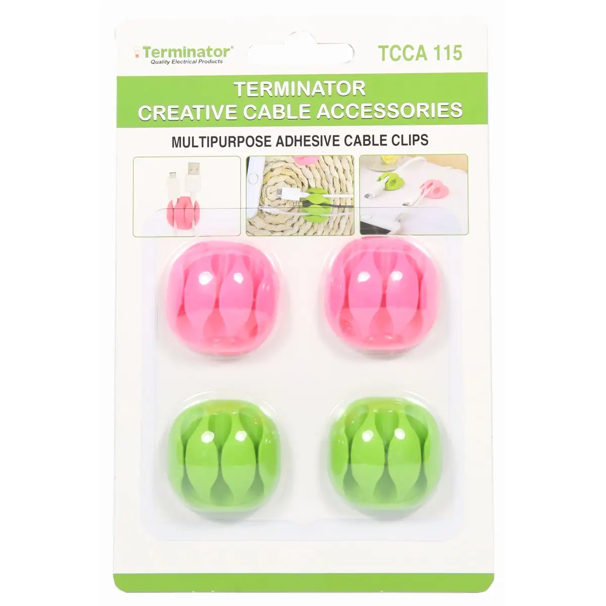 Terminator Multi-Purpose Adhesive Clips (4 Pc.)