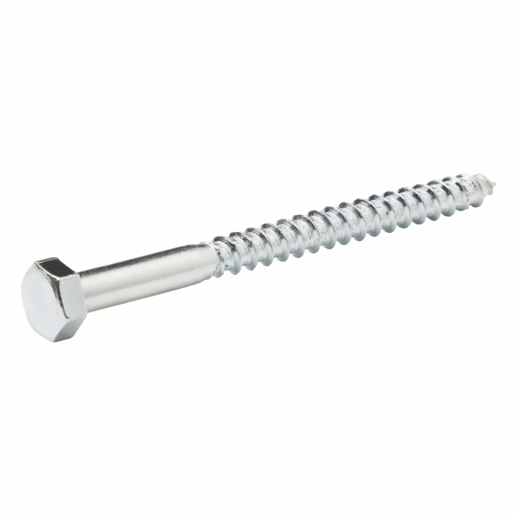 Diall Zinc-Plated Carbon Steel Hex  Coach Screw Pack (8 x 100 mm, 50 Pc.)