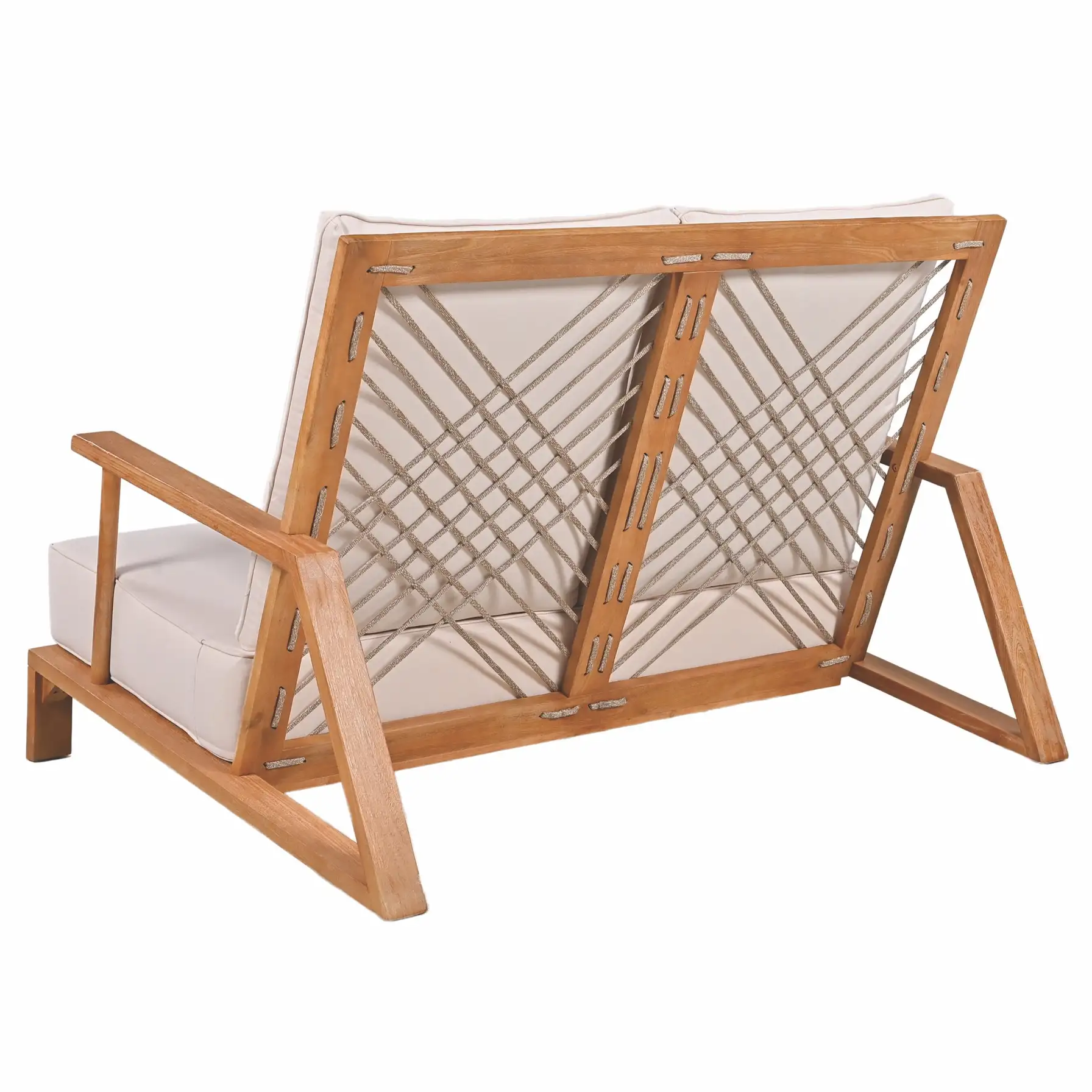 Living Accents Milan 4-Seater Acacia Wood Outdoor Sofa Set (144 x 111 x 91 cm)
