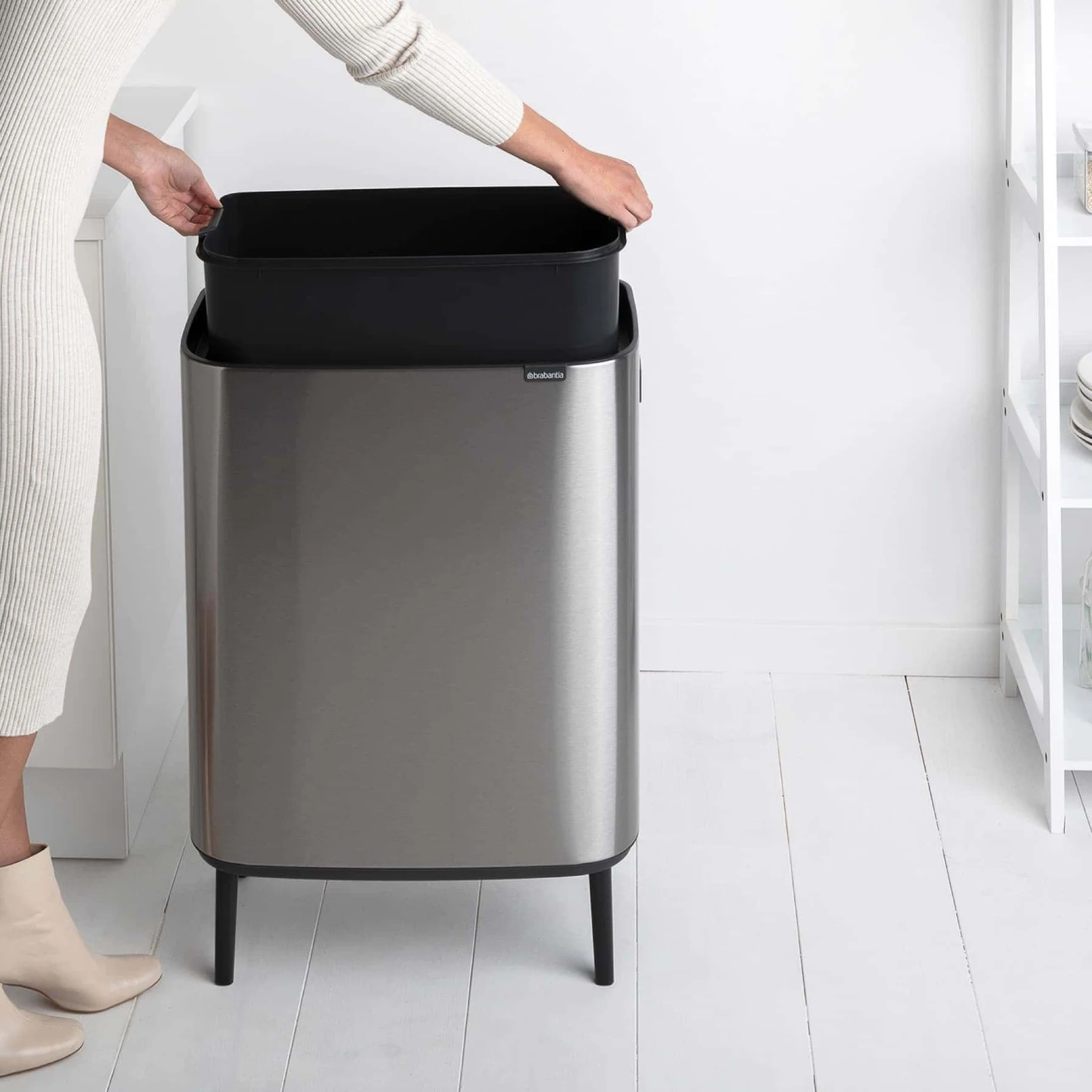 Brabantia Fingerprint Proof Touch Bin (60 L)