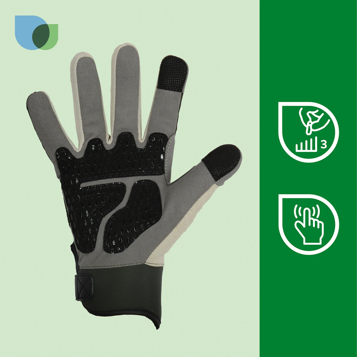 Verve Leather Forest Night Gardening Gloves (Large)
