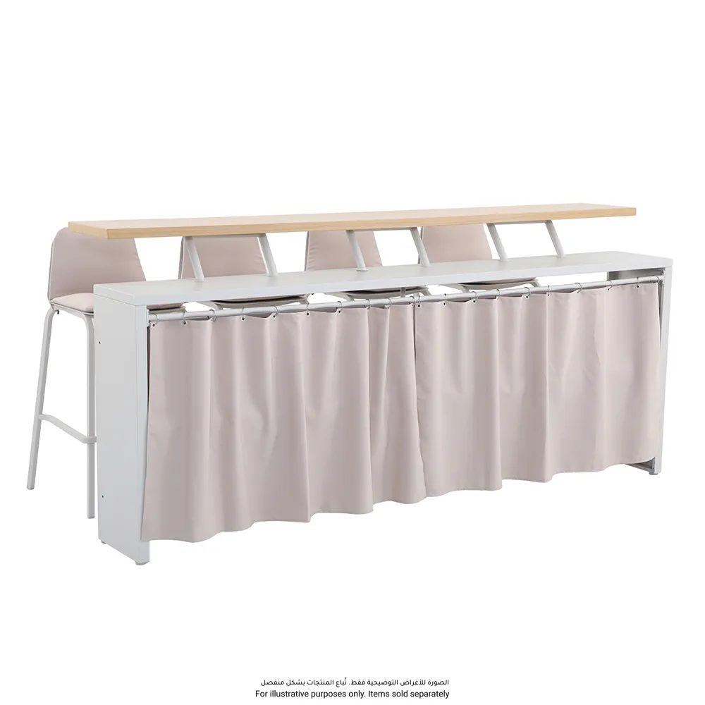 Barista Outdoor Kitchen Steel Counter Chair Set (53 x 51.5 x 103 cm, 2 Pc.)