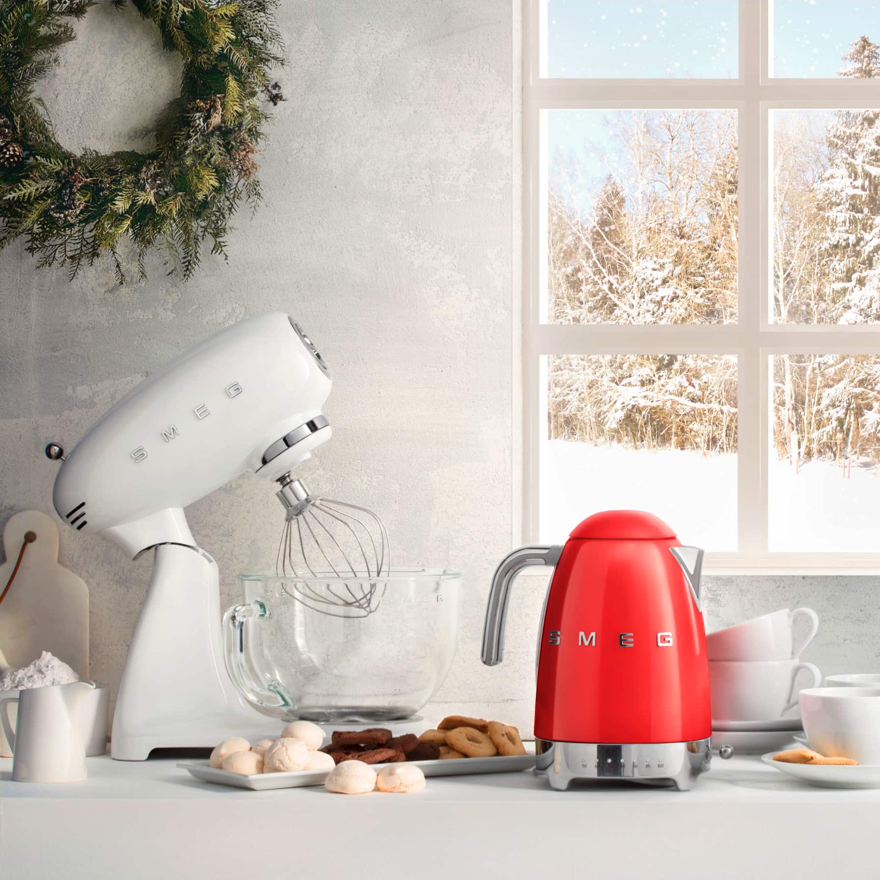 SMEG 50s Retro Style Kettle, KLF04RDUK (3000 W)
