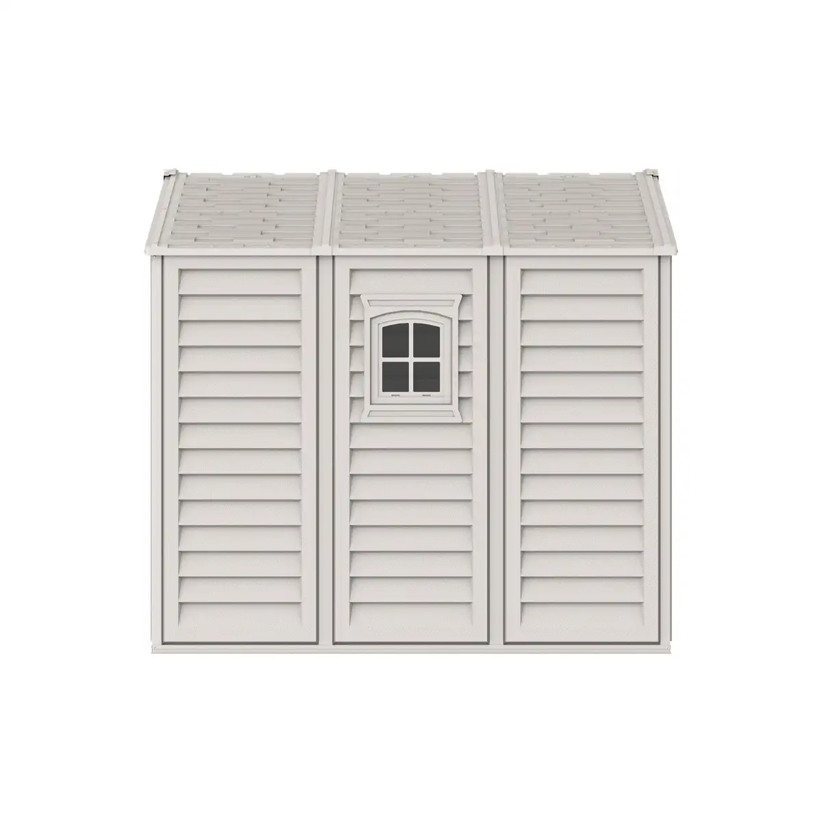 Duramax Aluminium & Vinyl Plastic Storage Shed (Adobe, 325 x 247 x 233 cm)