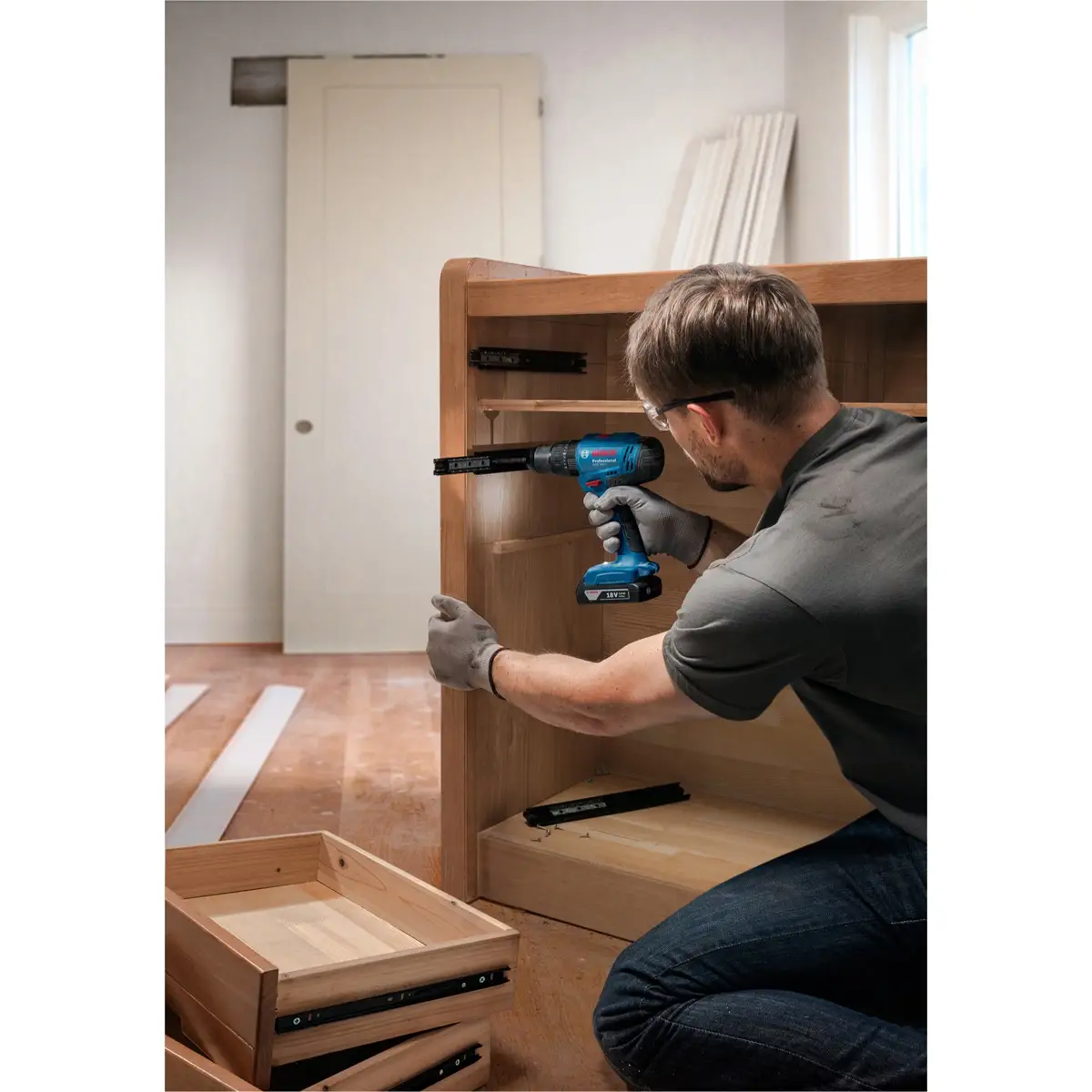 Bosch Professional Cordless Impact Drill Driver W/Battery & Charger, GSB183-LI (18 V)