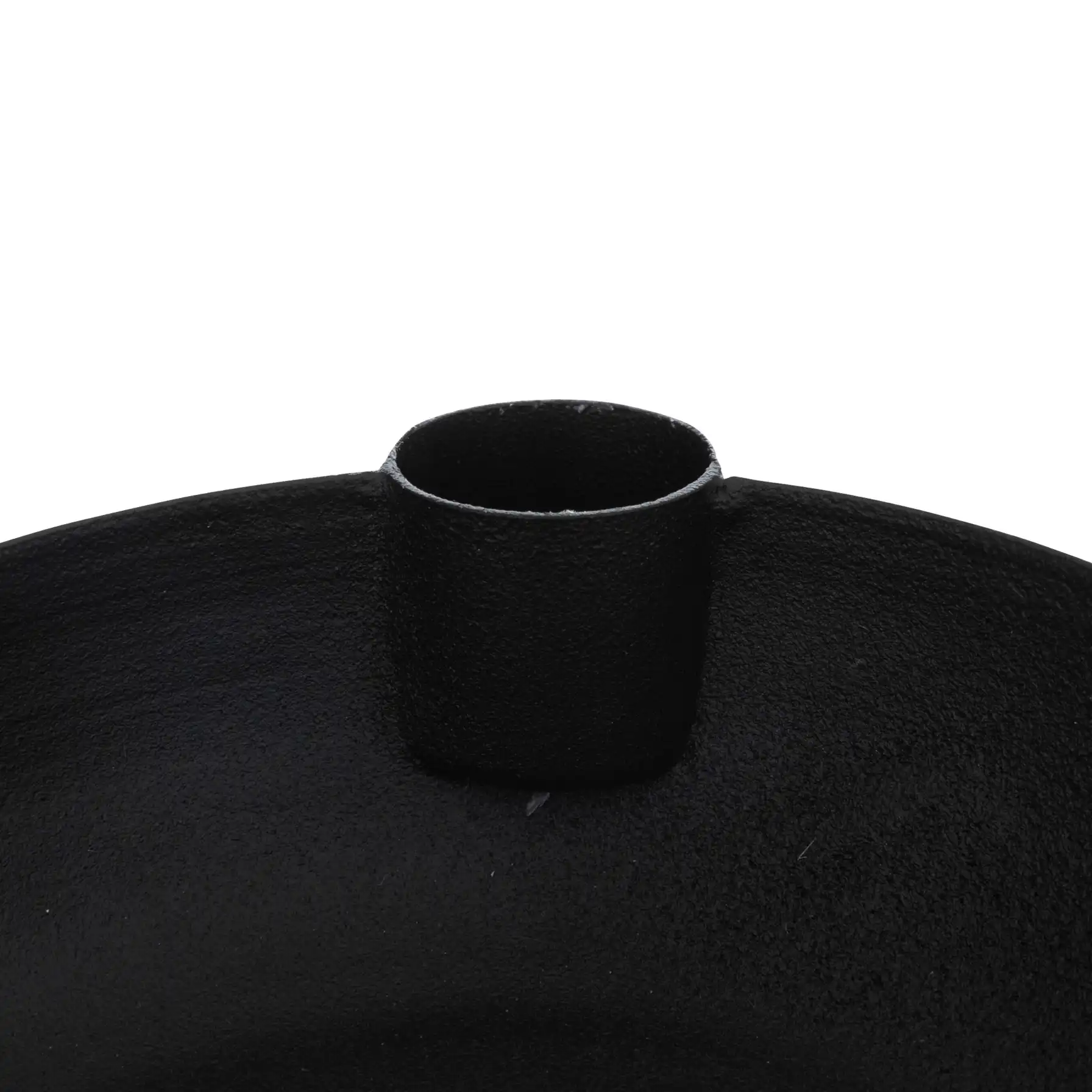 Atmosphera Jiling Metal Candle Holder (14 x 4 cm, Black)