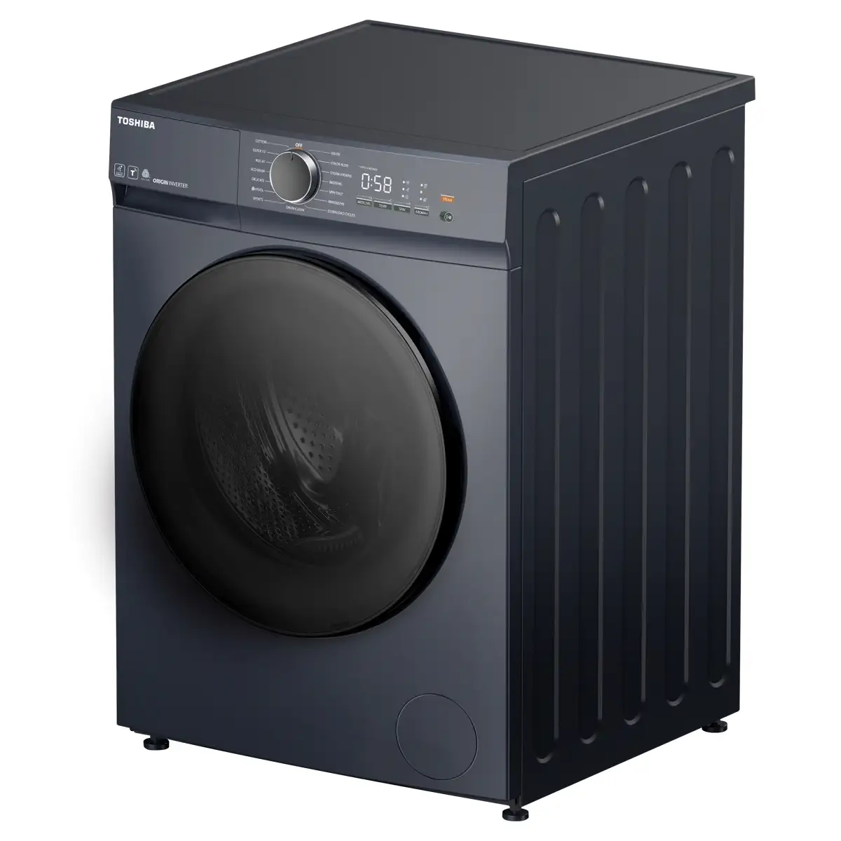 Toshiba 9 Kg Freestanding  Front Load Washer, TW-T21BU100UWB(MG) (Grey, 1400 rpm)