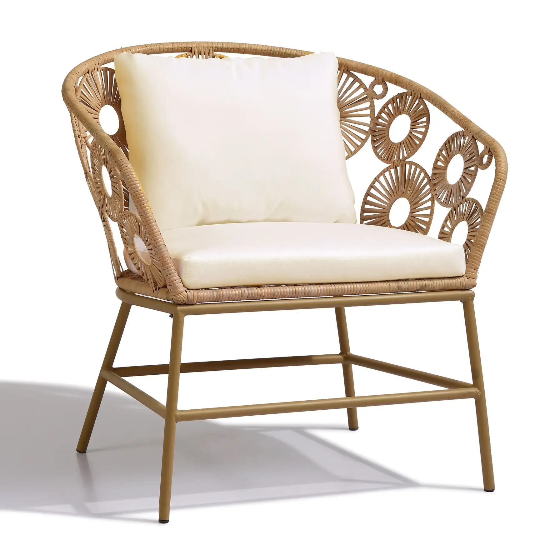 Hawaii 4-Seater Rattan & Steel Outdoor Sofa Set