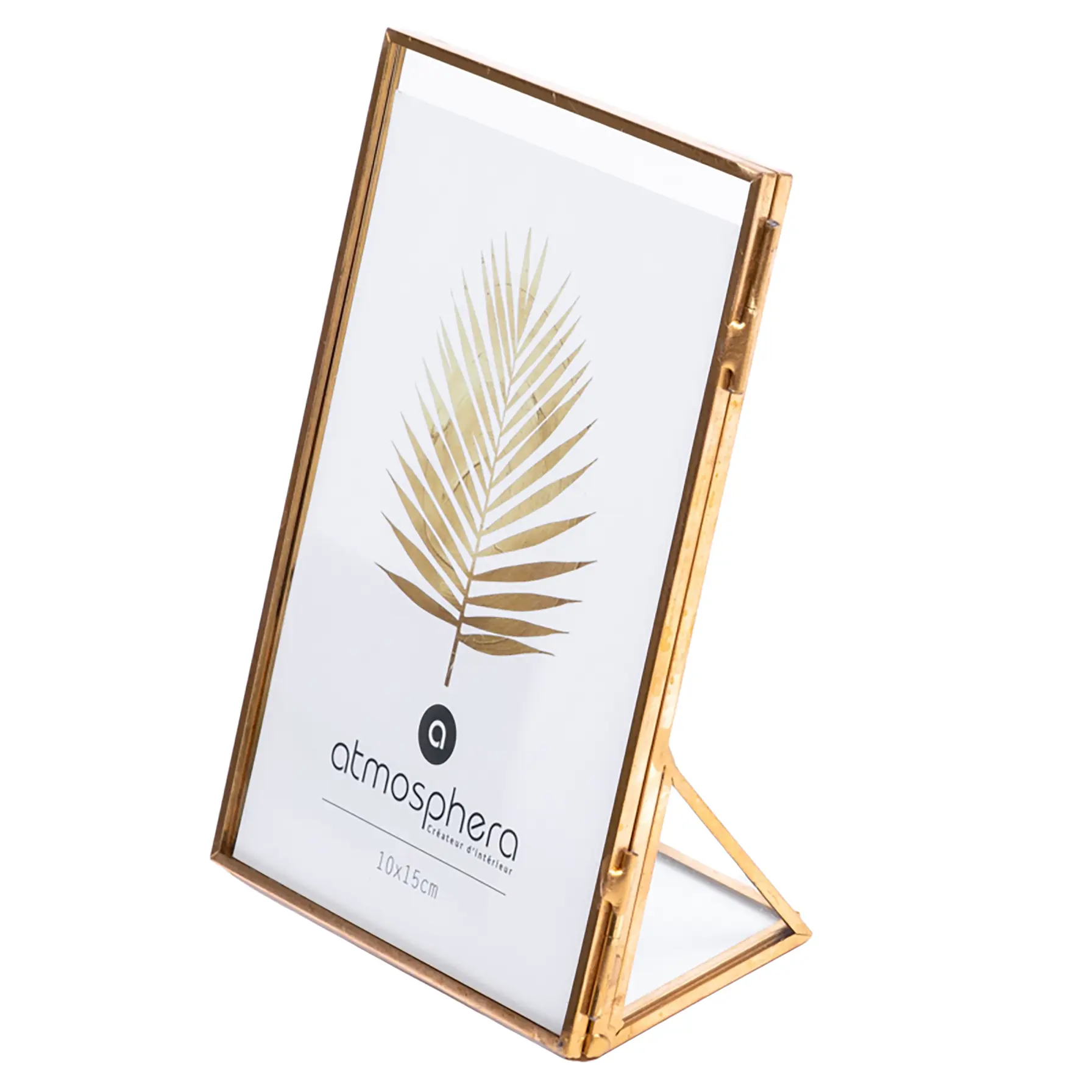 Atmosphera Glass & Metal Photo Frame (11.4 x 5.5 x 14.6 cm)