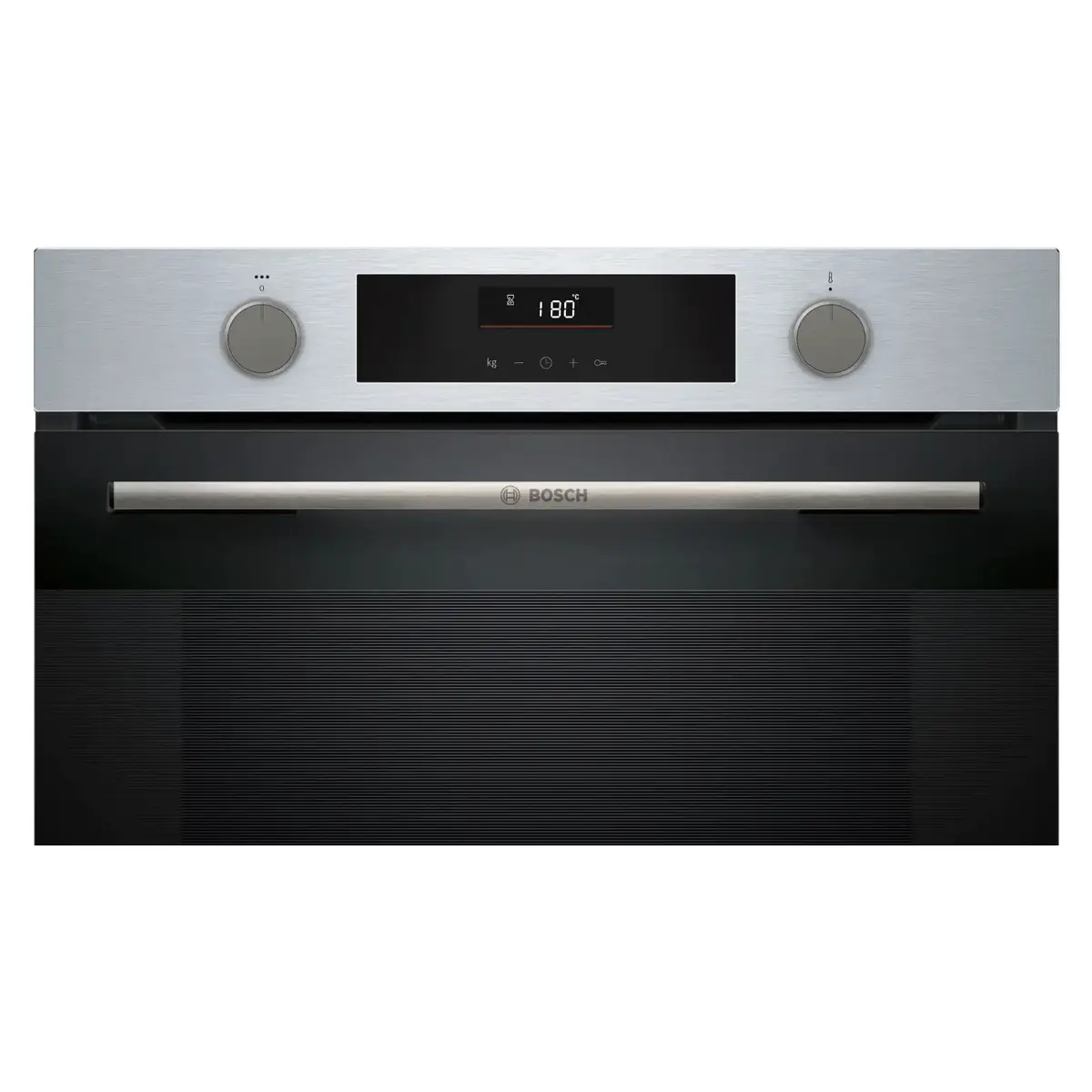 Bosch Series 4 Built-In Electric Oven W/Steam Function, HUA736ER0M (Silver, 76 L)