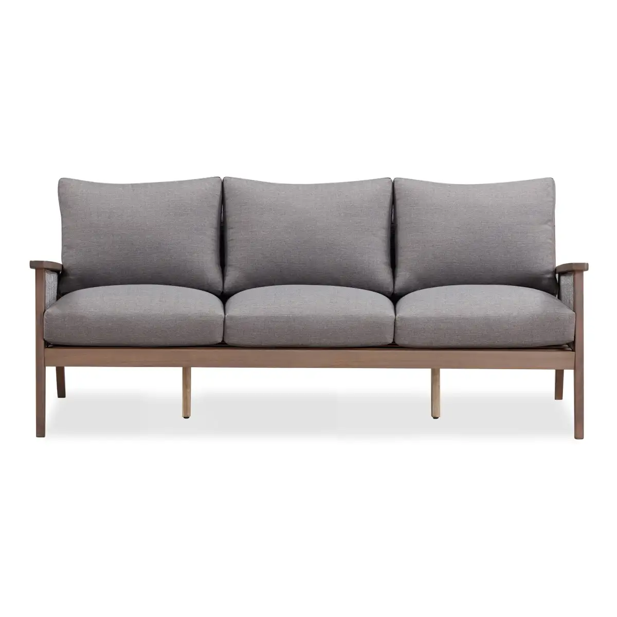 Baltimore Acacia Wood 3-Seater Outdoor Sofa W/Cushion (192 x 83 x 73 cm)