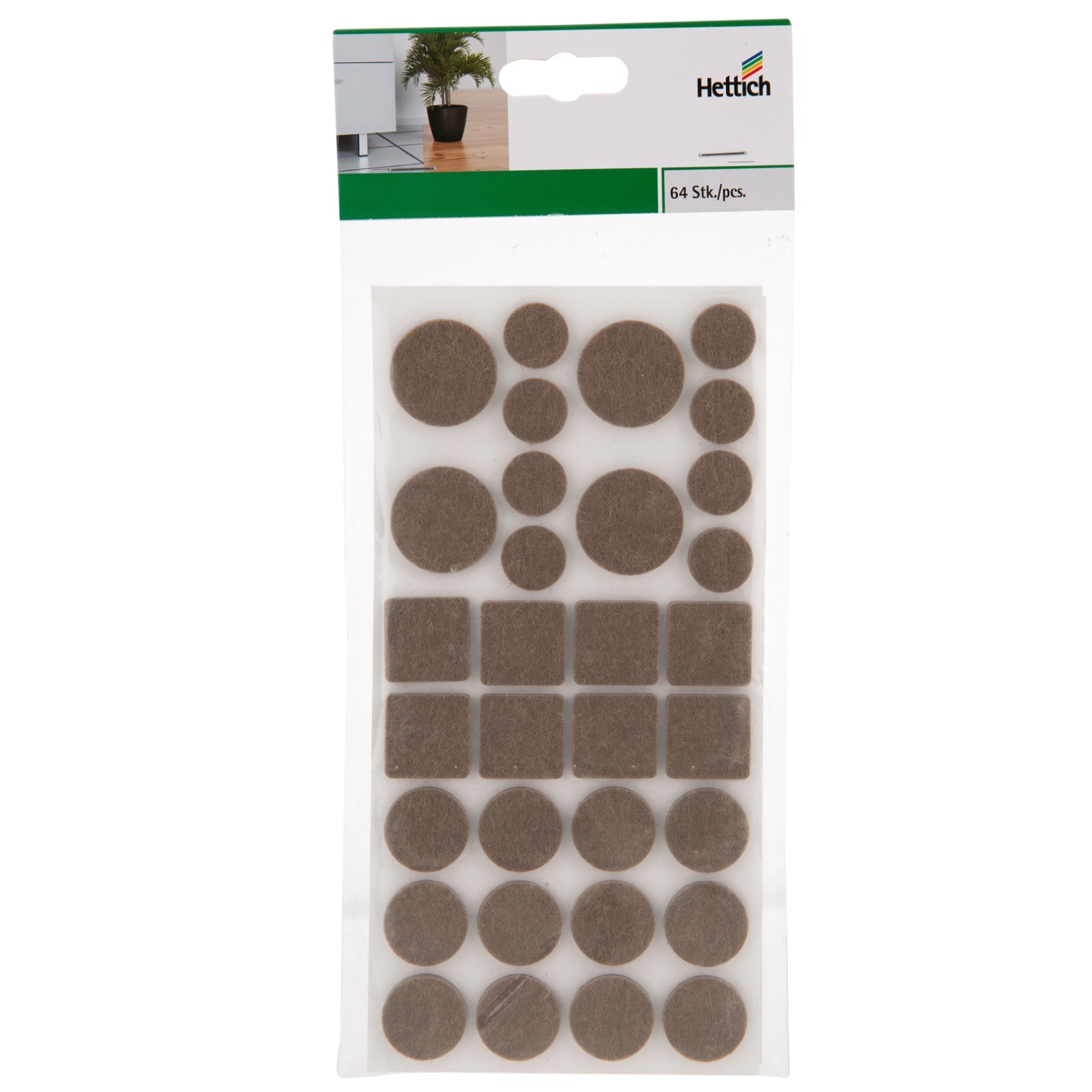 Hettich Self Adhesive Felt Glides (64 pcs)