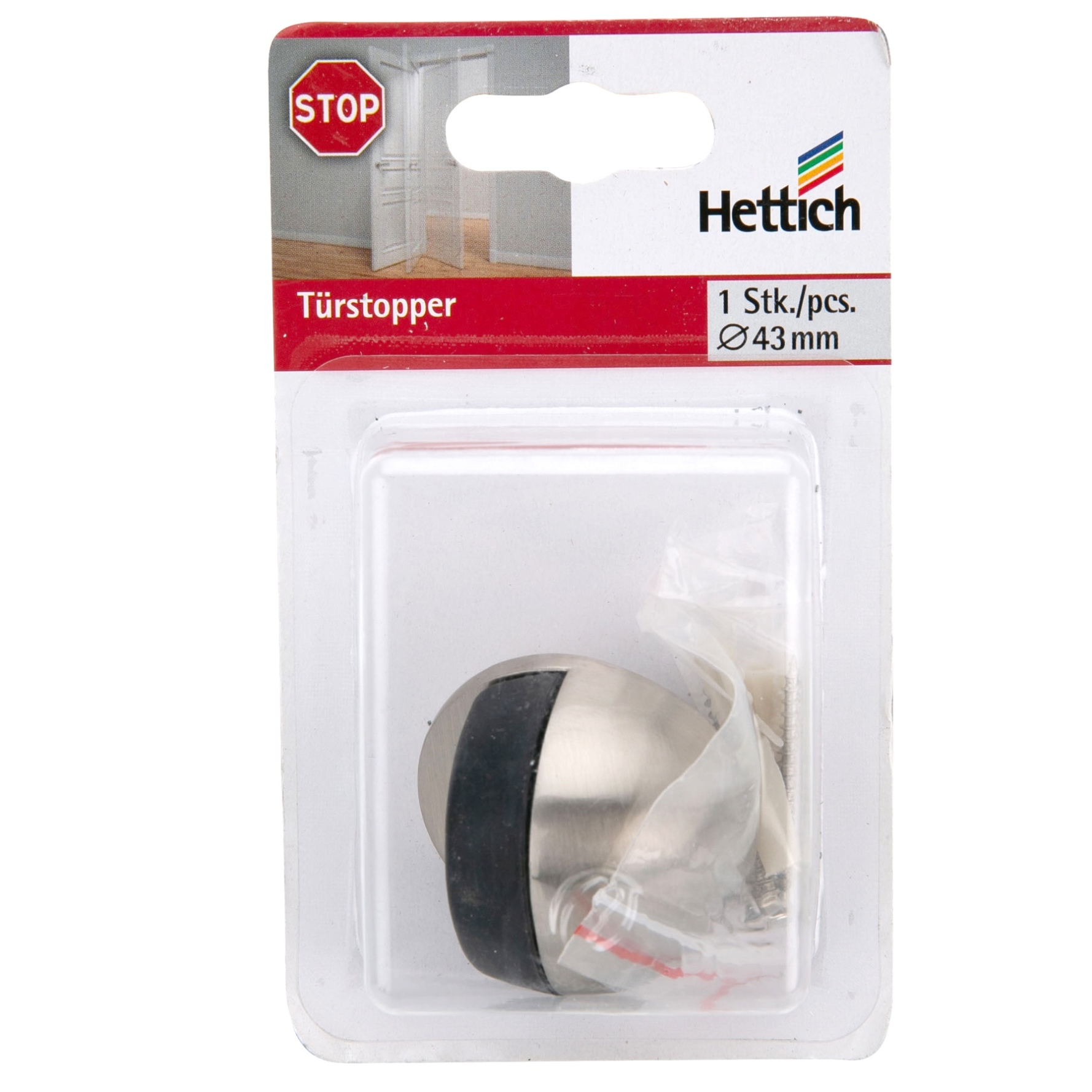 Hettich Nickel Plated Door Stopper 