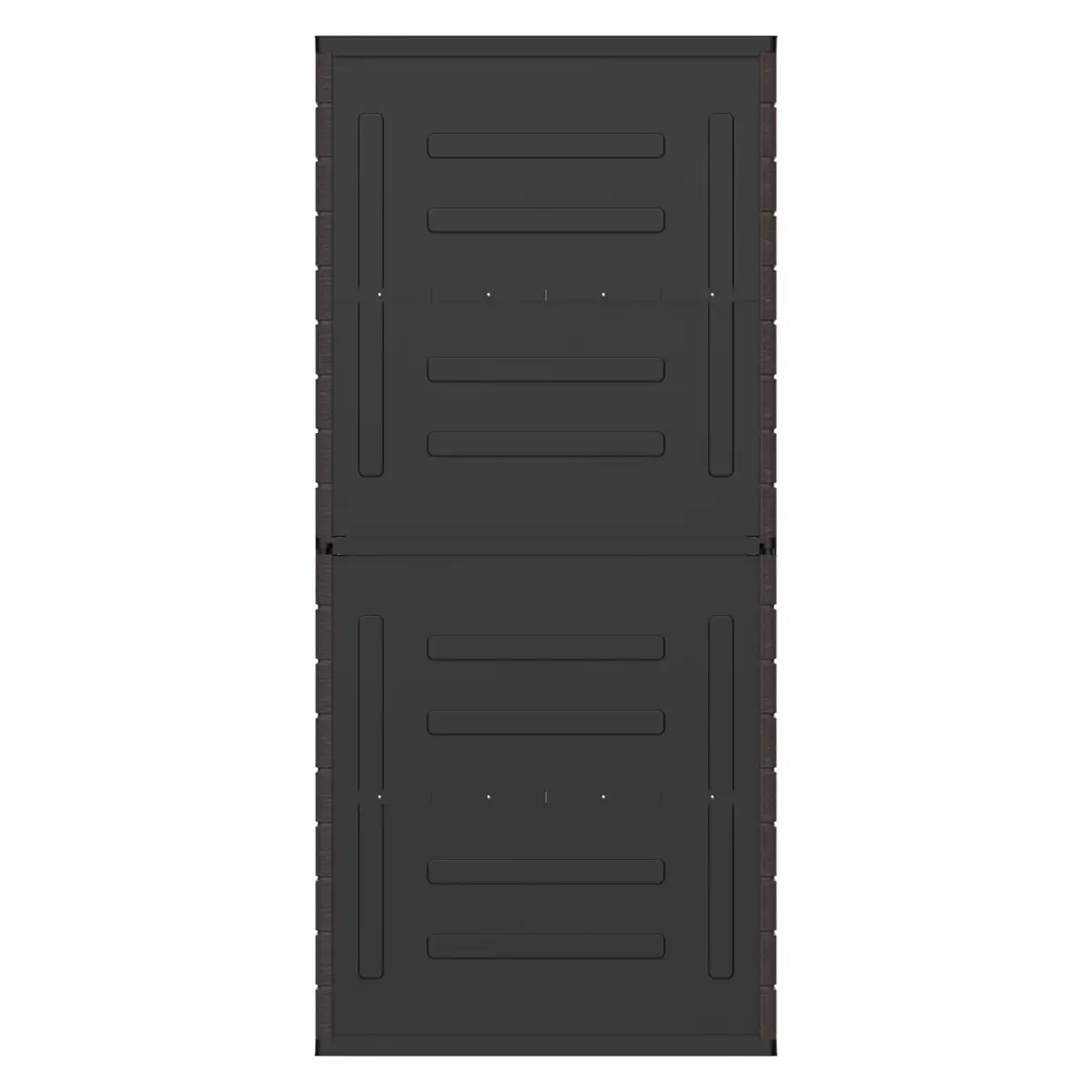 Cosmoplast Tall Vertical Storage Cabinet (Dark Brown, 81 x 47 x 178 cm)