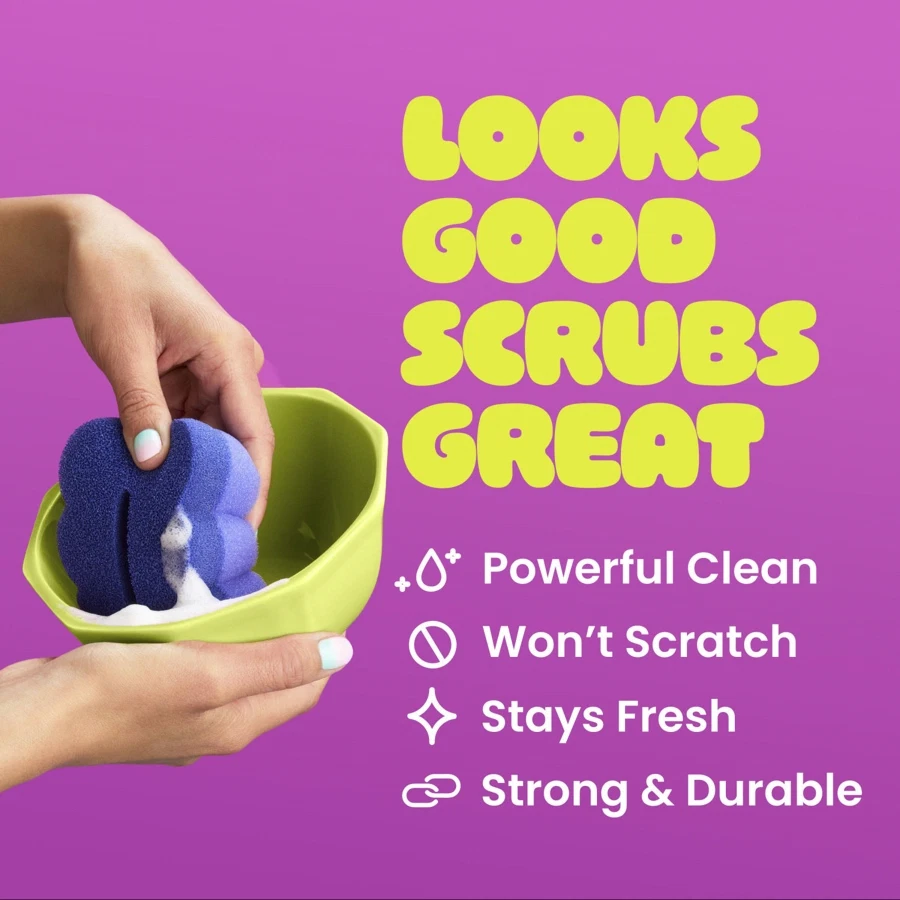 Scotch-Brite Scrub & Wipe Scrubber Pack, BRSW-6