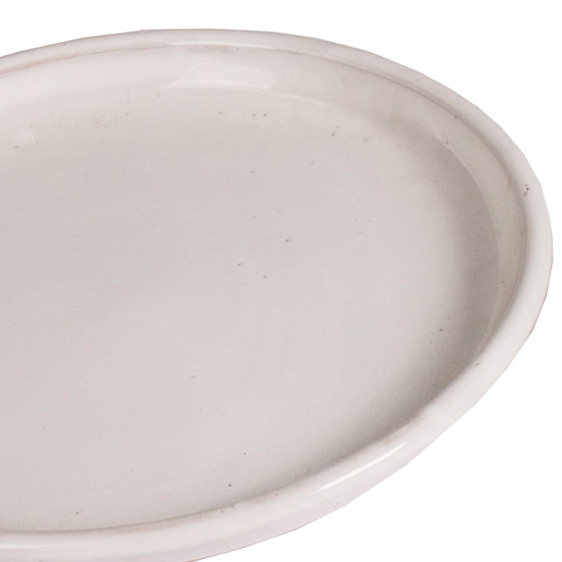 Glazed Terracotta Plant Saucer Generic (29 x 29 x 3 cm, Large)