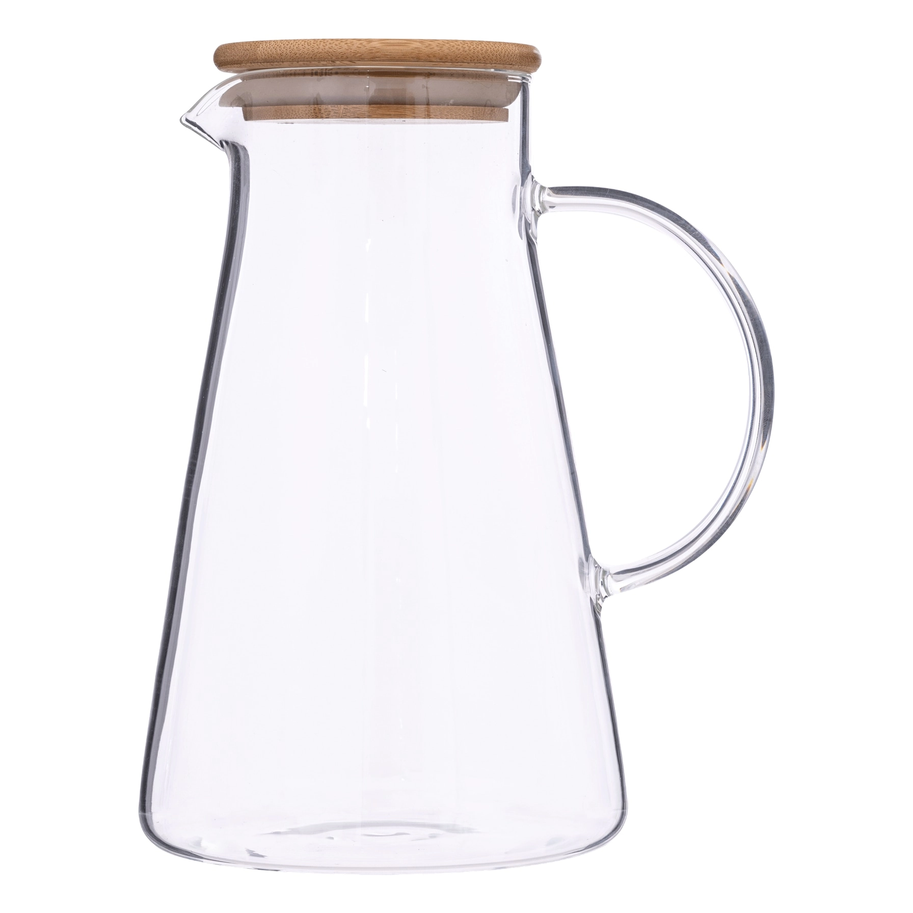 SG Glass Pitcher W/Bamboo Lid (1.5 L)