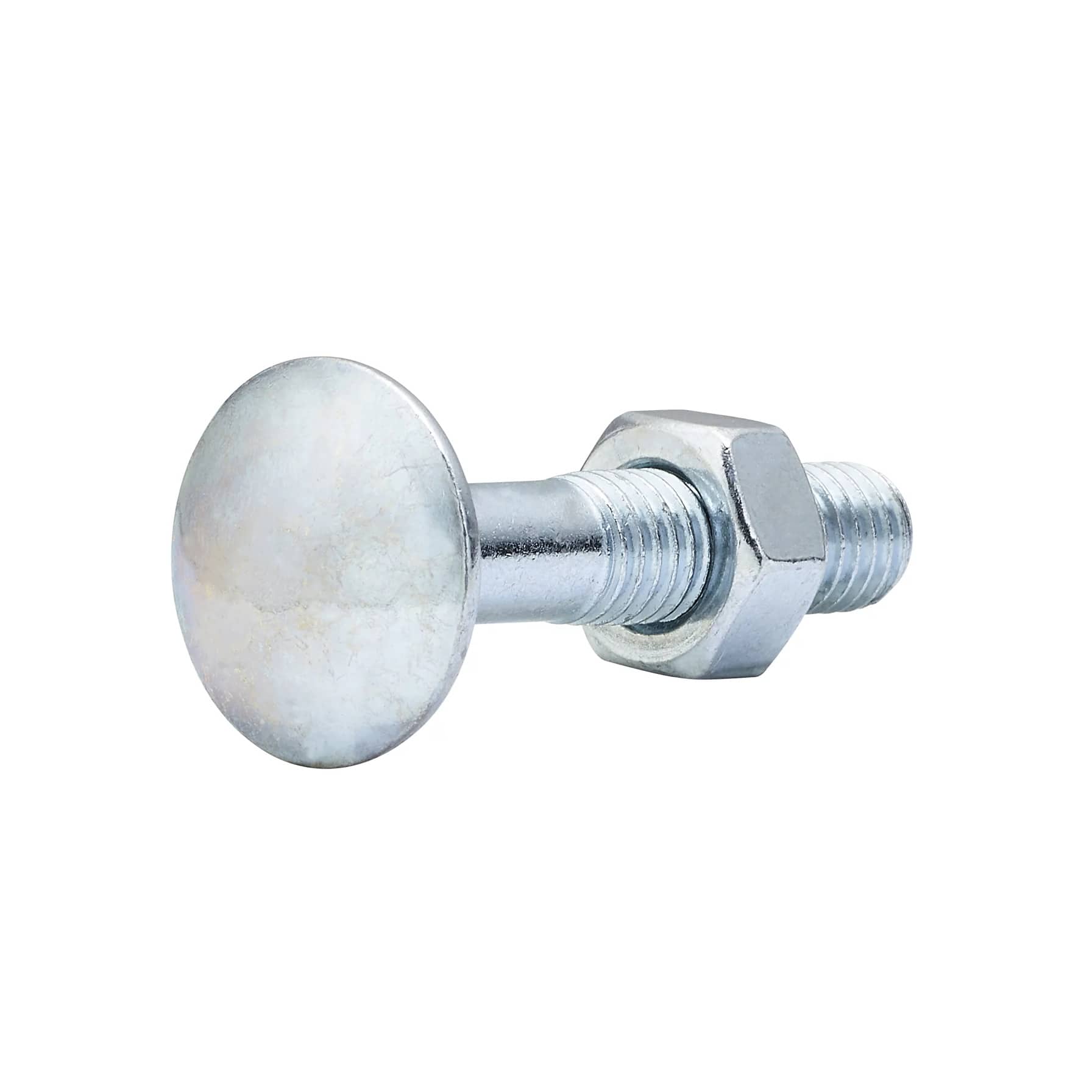 Diall Zinc-Plated Carbon Steel Coach Bolt & Nut Pack (M8 x 40 mm, 10 Pc.)