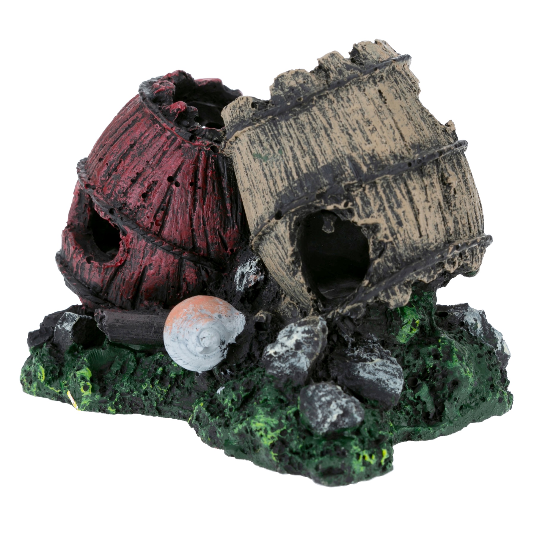 Chicos Barrel Aquarium Decoration (12 x 9 x 9.2 cm)
