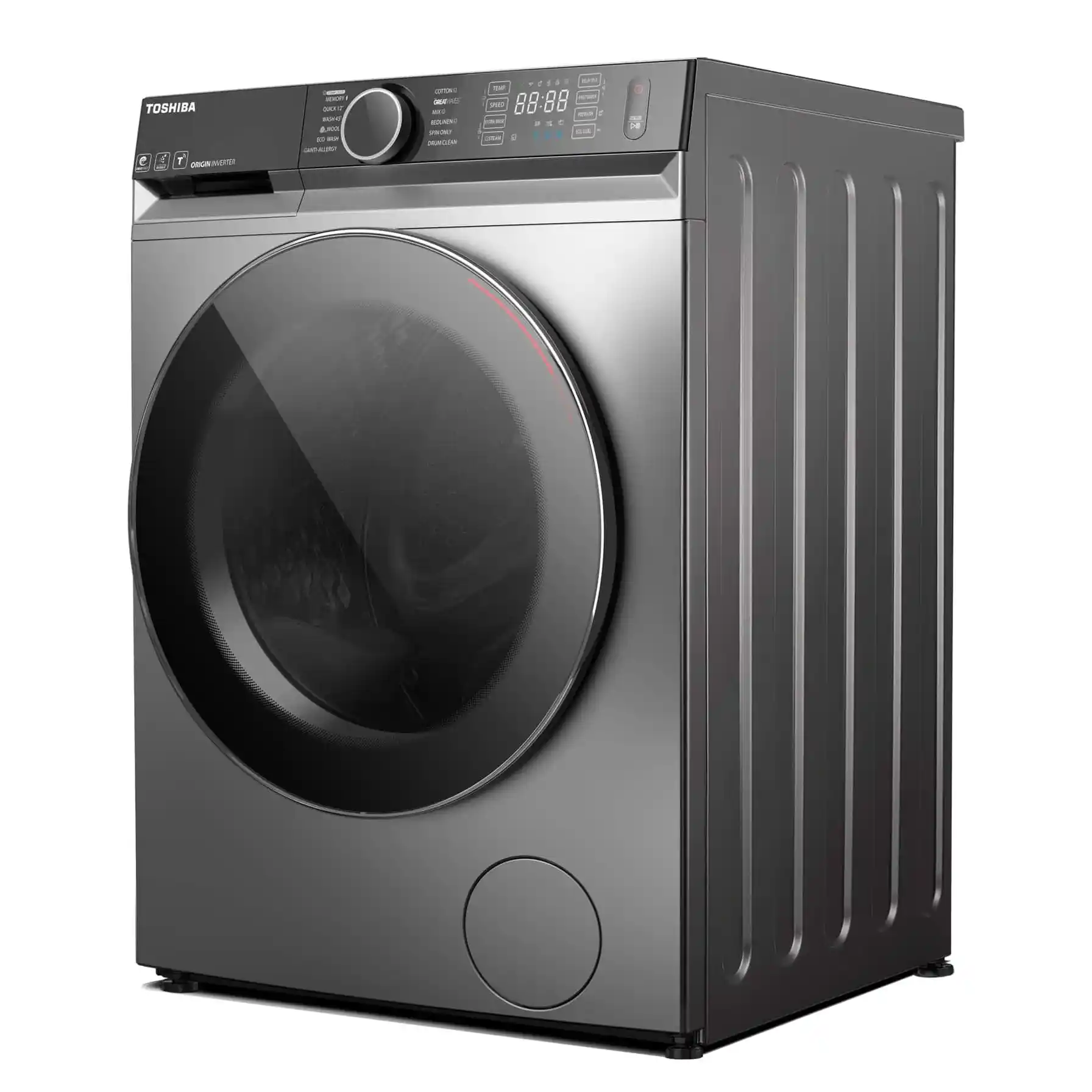 Toshiba 10 Kg Freestanding Front Load Washer Dryer, TWD-BM110GF4B(MG) (7 kg Dry, 1400 rpm)