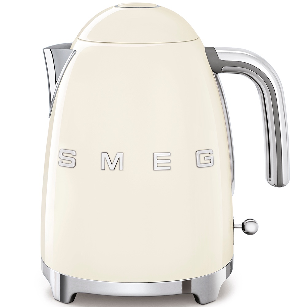SMEG 50's Retro Style Aesthetic Stainless Steel Kettle, KLF03CRUK (3000 W, 1.7 L)