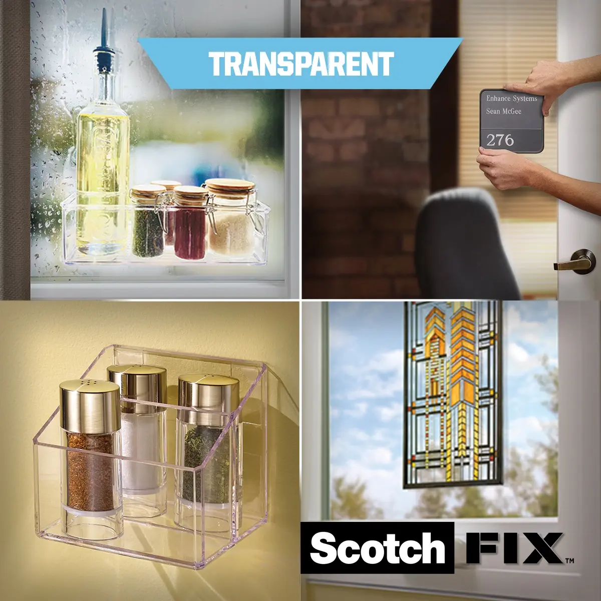 3M Scotch Permanent Heavy-Duty Mounting Tape (2.5 x 152.4 cm, Clear)