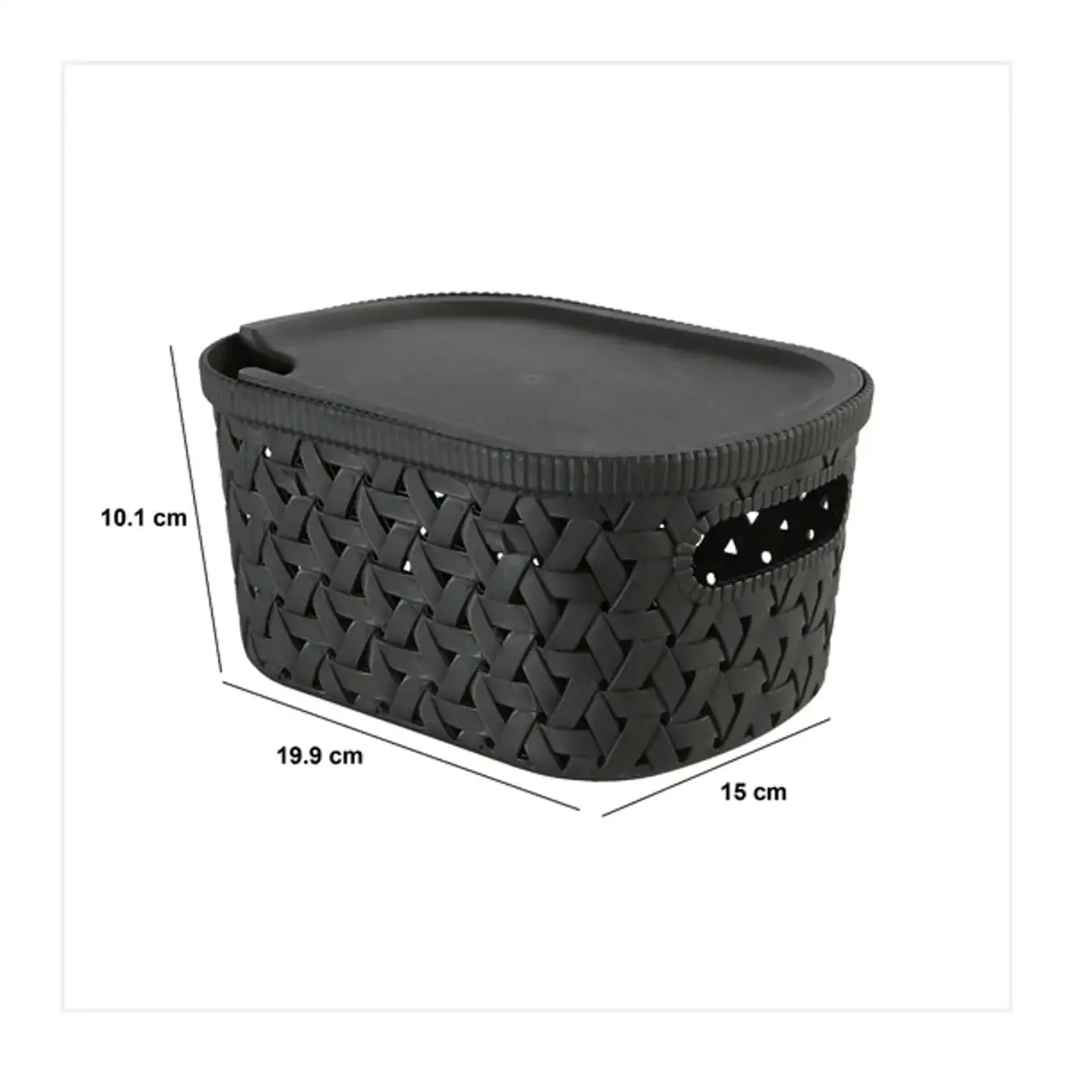 5Five Tressy Storage Basket (2.3L, Black) 