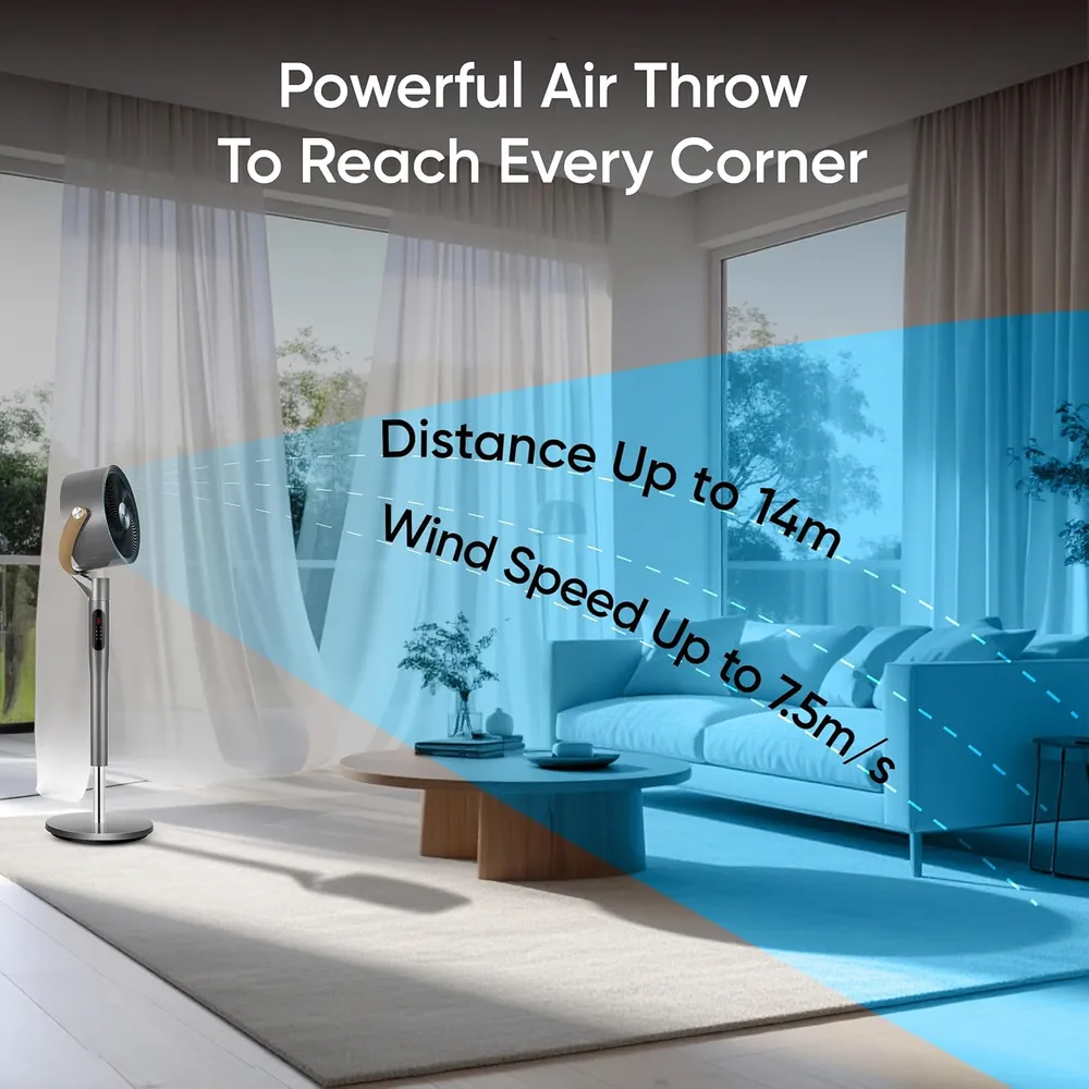Gree 8-Speed Oscillating Floor Fan W/Remote GCF-2305BAG5 