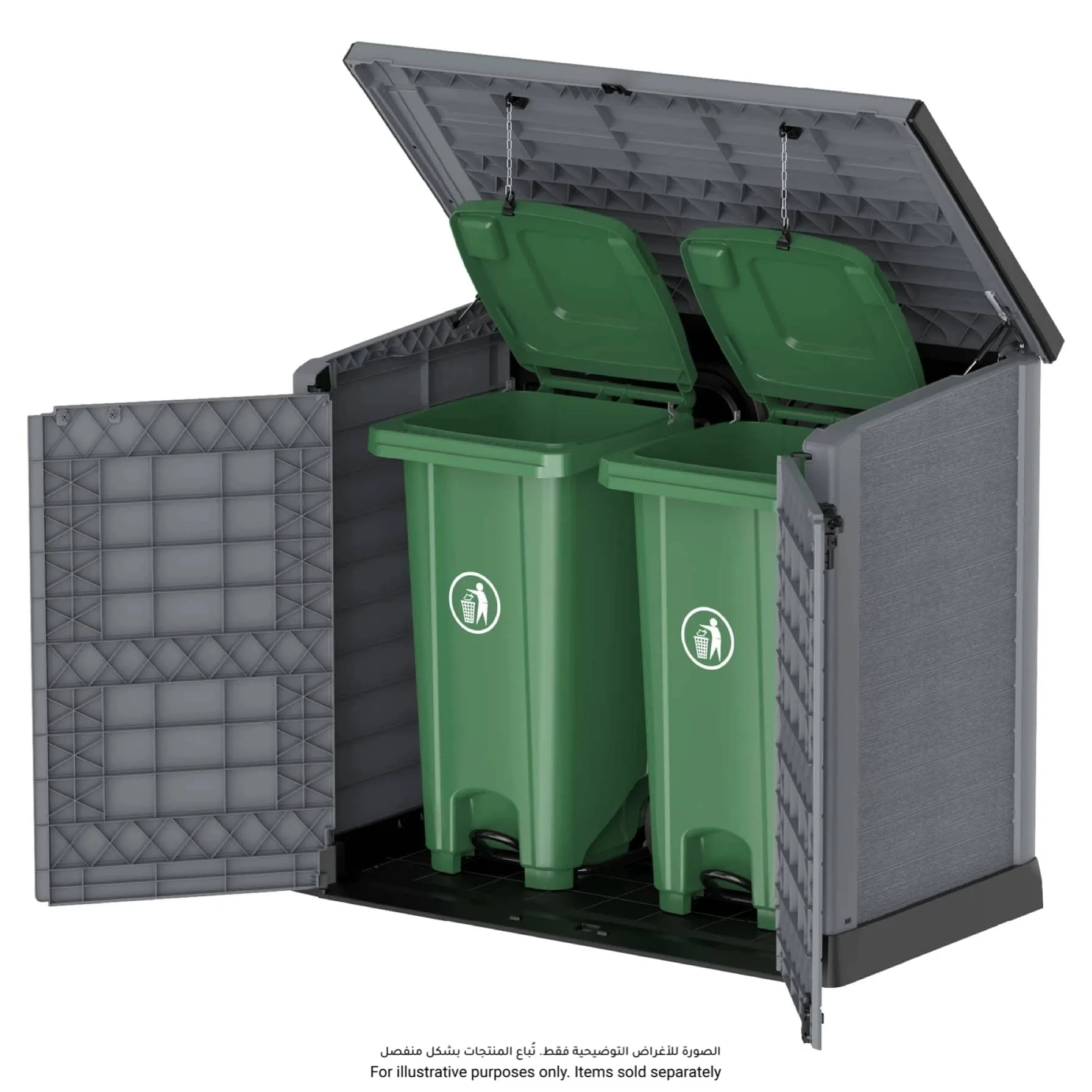 Cosmoplast Cedargrain Storage Shed (1200 L)